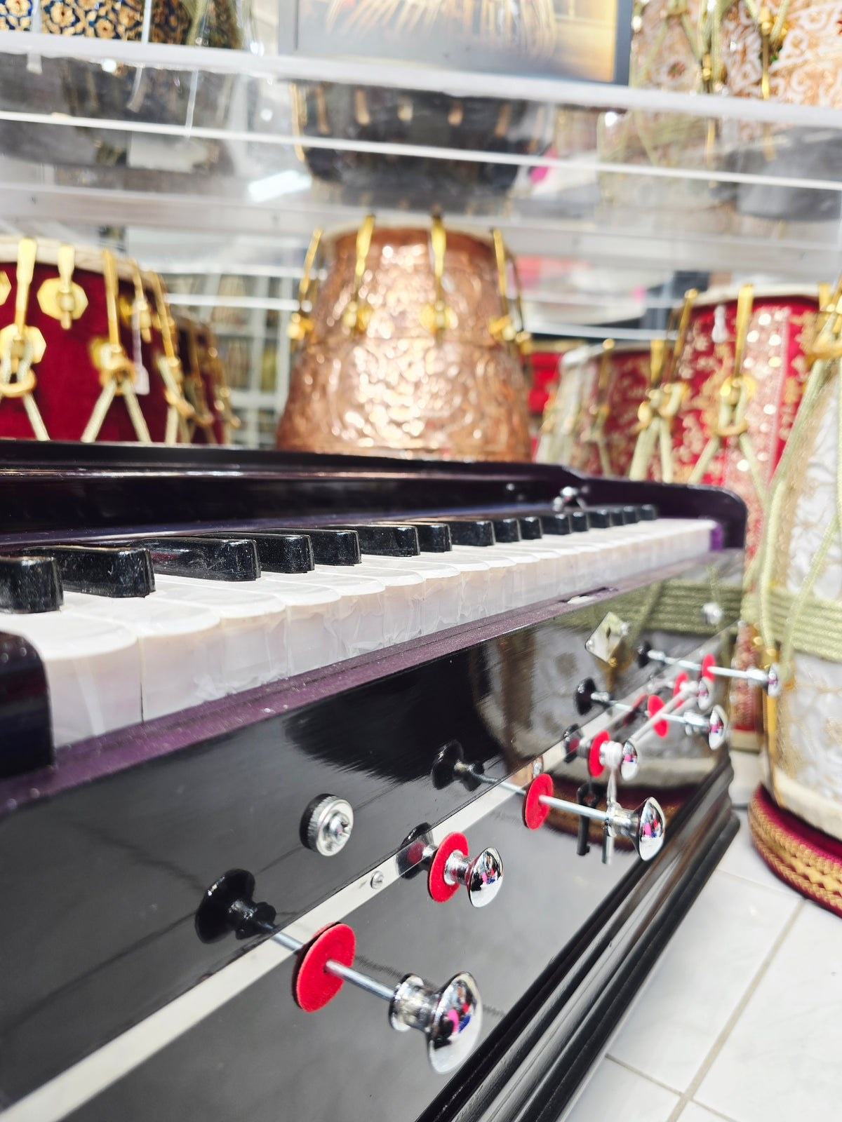 Royal Amethyst | 39-Key Boxed Harmonium – Dark Purple, With Coupler *Minor Cosmetic Defects