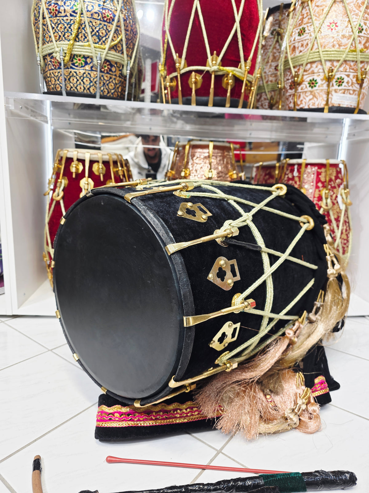 Midnight Raftar Punjabi Dhol – Velvet Black Finish
