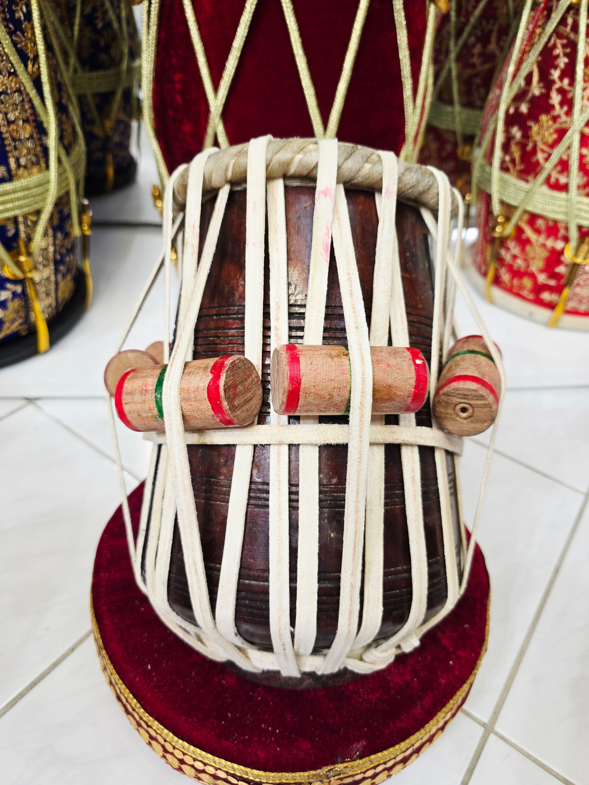 Rakta Naad Precision Dayan:
5.25" Red Sheesham E/F Scale - Bharat Kakade *Minor Vibration on Open Notes