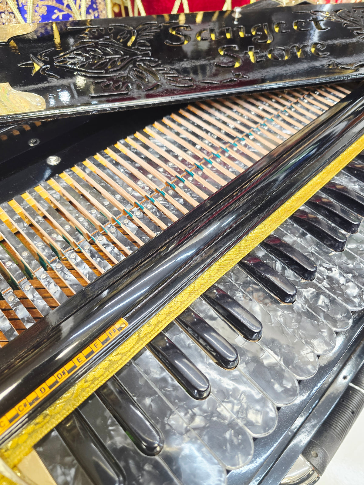 Mozamil's Custom Link: Kaala Naad Supreme Harmonium3-Reed BMF | 13-Scale Changer | Black German Keys | Glossy Black Finish Balance Payment Link