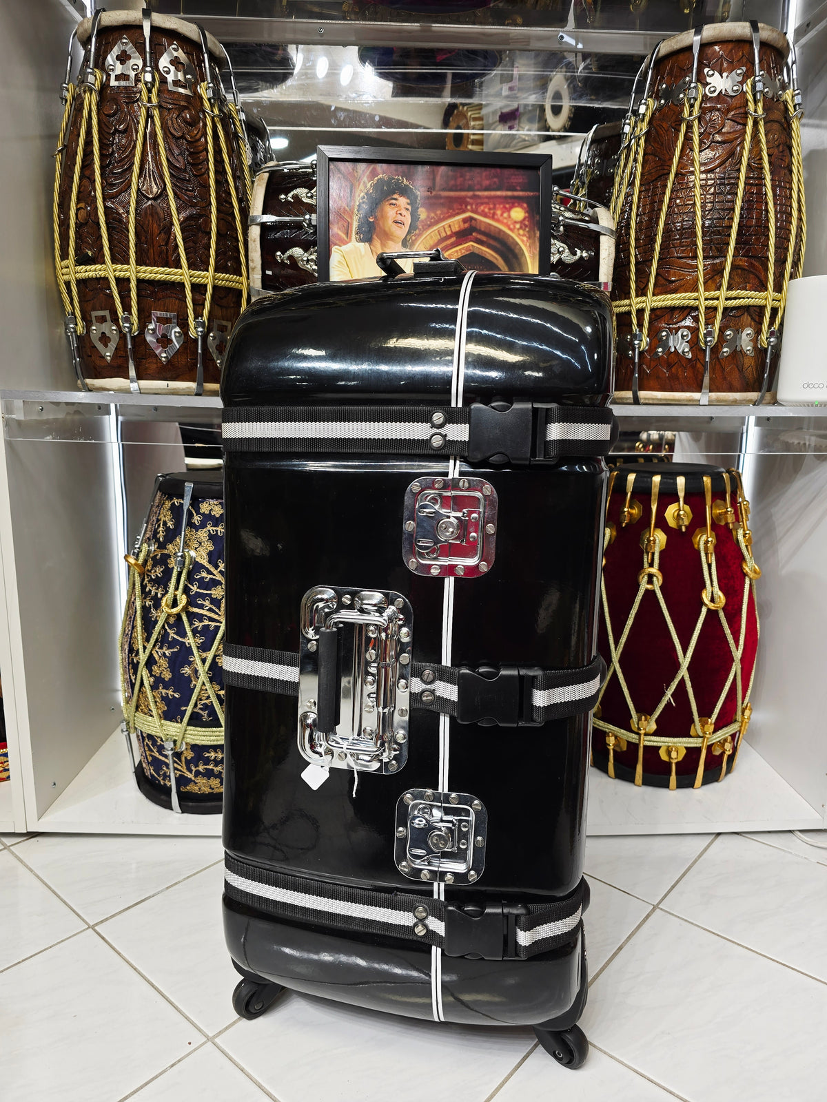 BLACK SENTINEL — Dholak & Tabla Hybrid Travel Case (Very Minor Cosmetic Blemishes) (g)