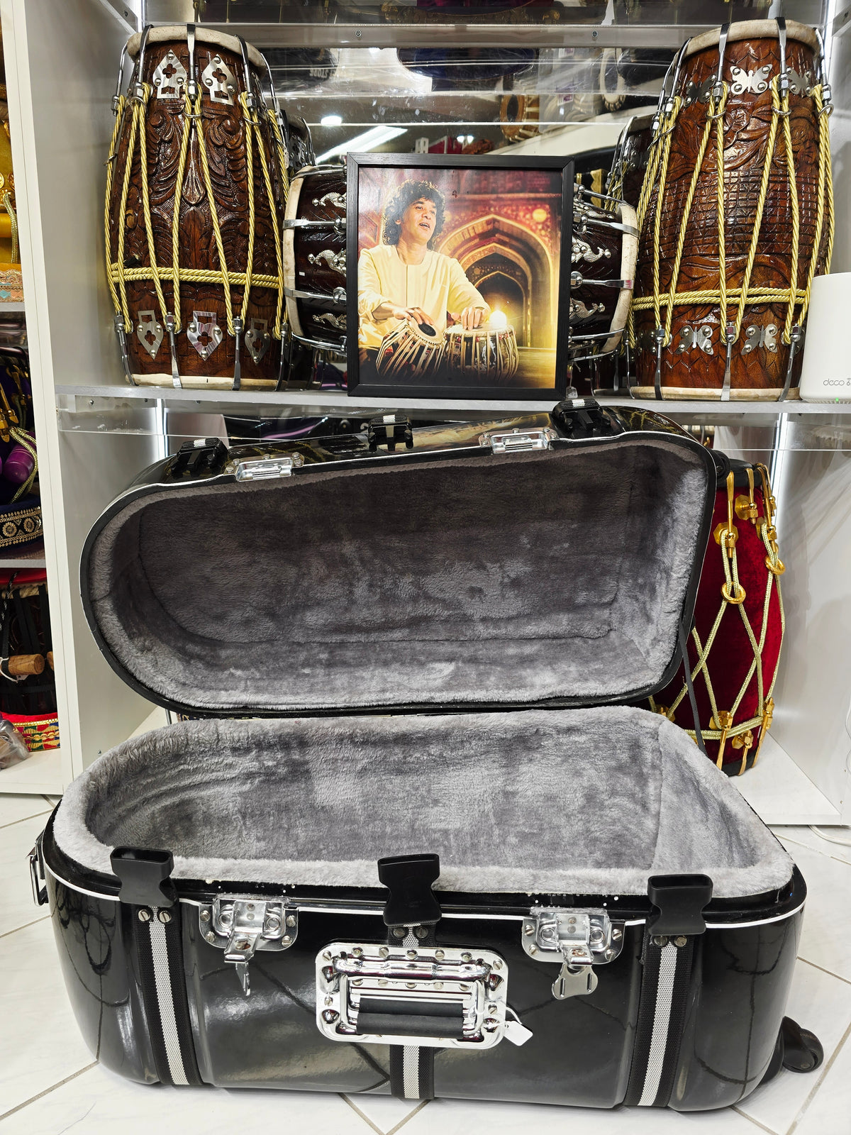 BLACK SENTINEL — Dholak & Tabla Hybrid Travel Case (Very Minor Cosmetic Blemishes) (g)