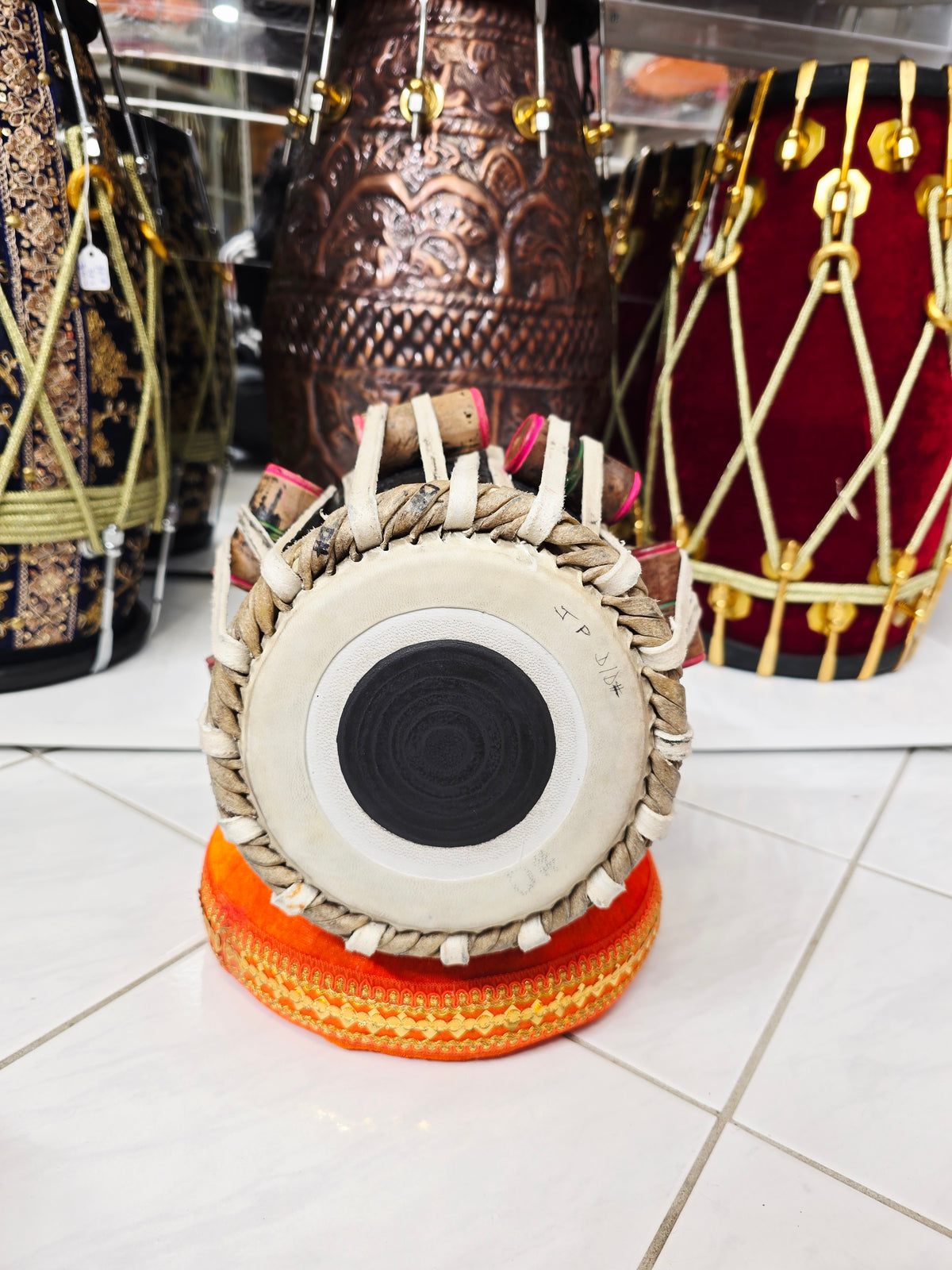 Shadow Ember — 5.5" D/D# Red Sheesham Dayan (Minor Cosmetic Blemishes)