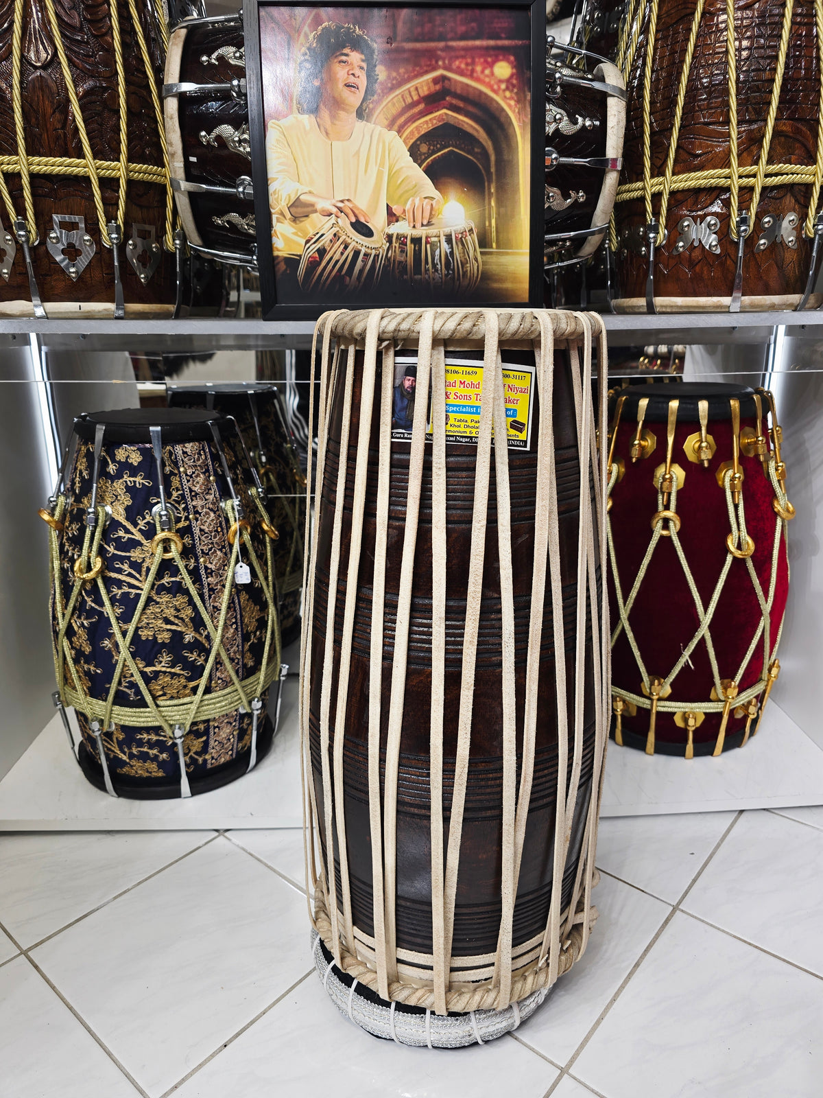Dhwani Garjana – Handcrafted Mohd. Sharif Red Sheesham Pakhaawaj