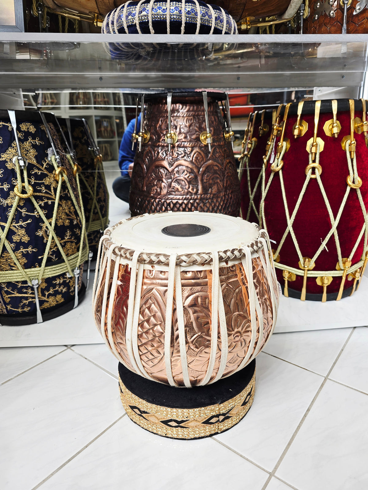 Naqsh Dhvani™ — 9.25" 3kg Engraved Steel Bayan with Jonty Skin (Low Resonance & Depth, Great Feel, Perfect for Practice)