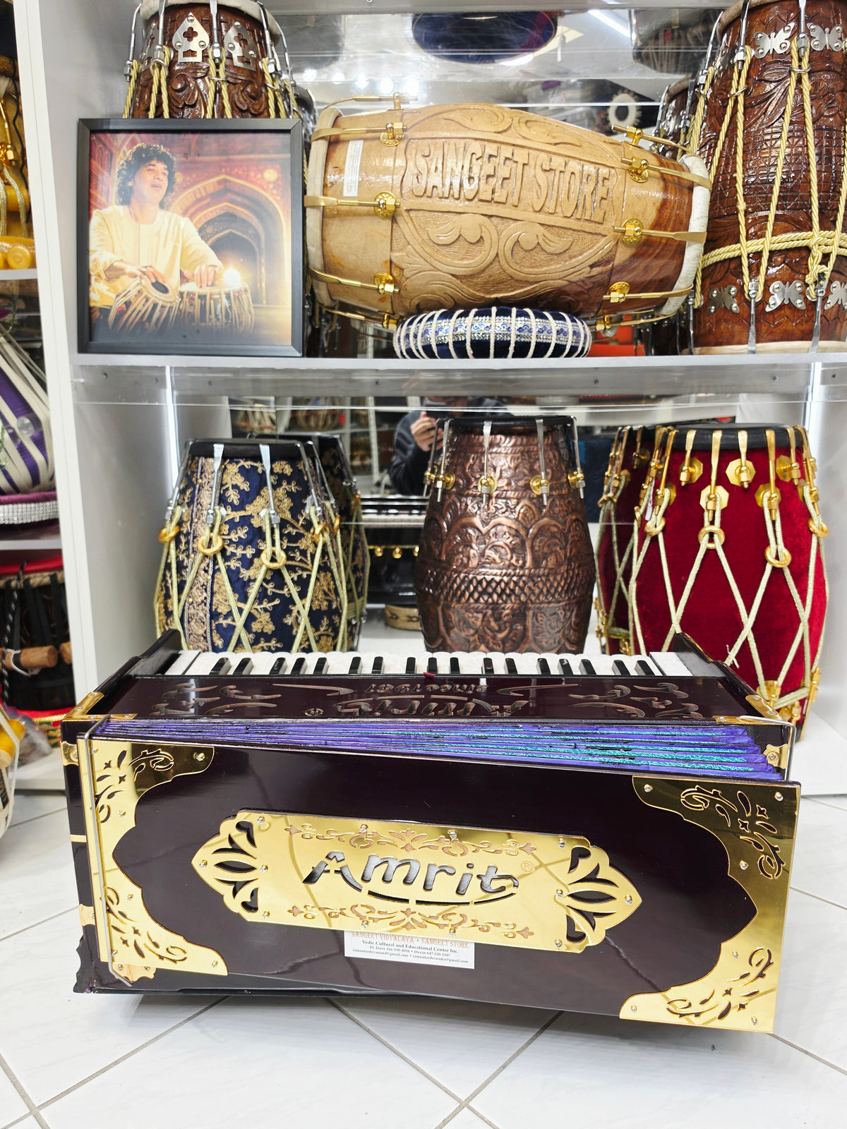 Amrit Elite — 2-Reed Professional Boxed Harmonium with Coupler (Premium Edition) *Very Minor Cosmetic Defects