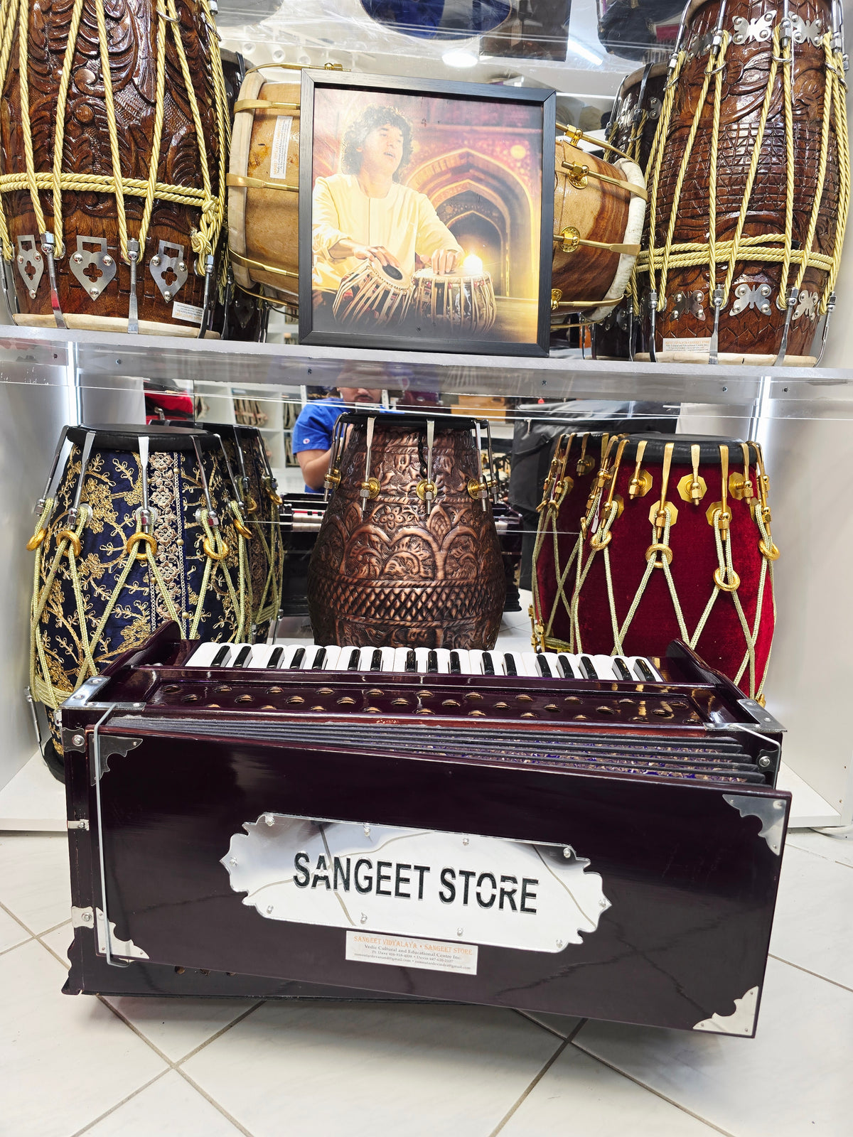 Surkriti™ Royale – 42-Key Professional Harmonium with Left-Hand Coupler, Komi Reeds & Deep Purple Gloss Finish*Minor Cosmetic Defects 10% Deposit Link for Sabrina