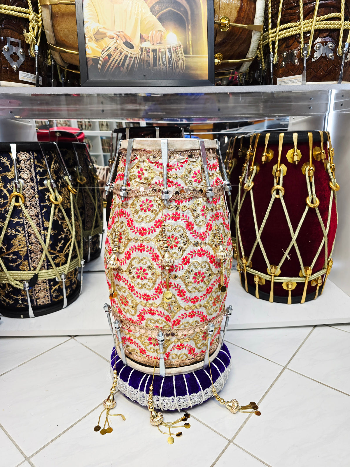 Mehfil-e-Mehendi Designed Dholak