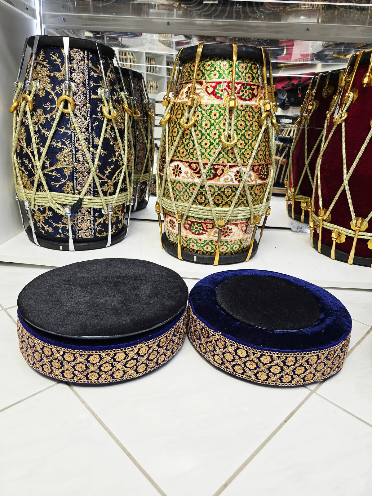 Royal Velvet Ensemble | Premium Tabla Ring Set