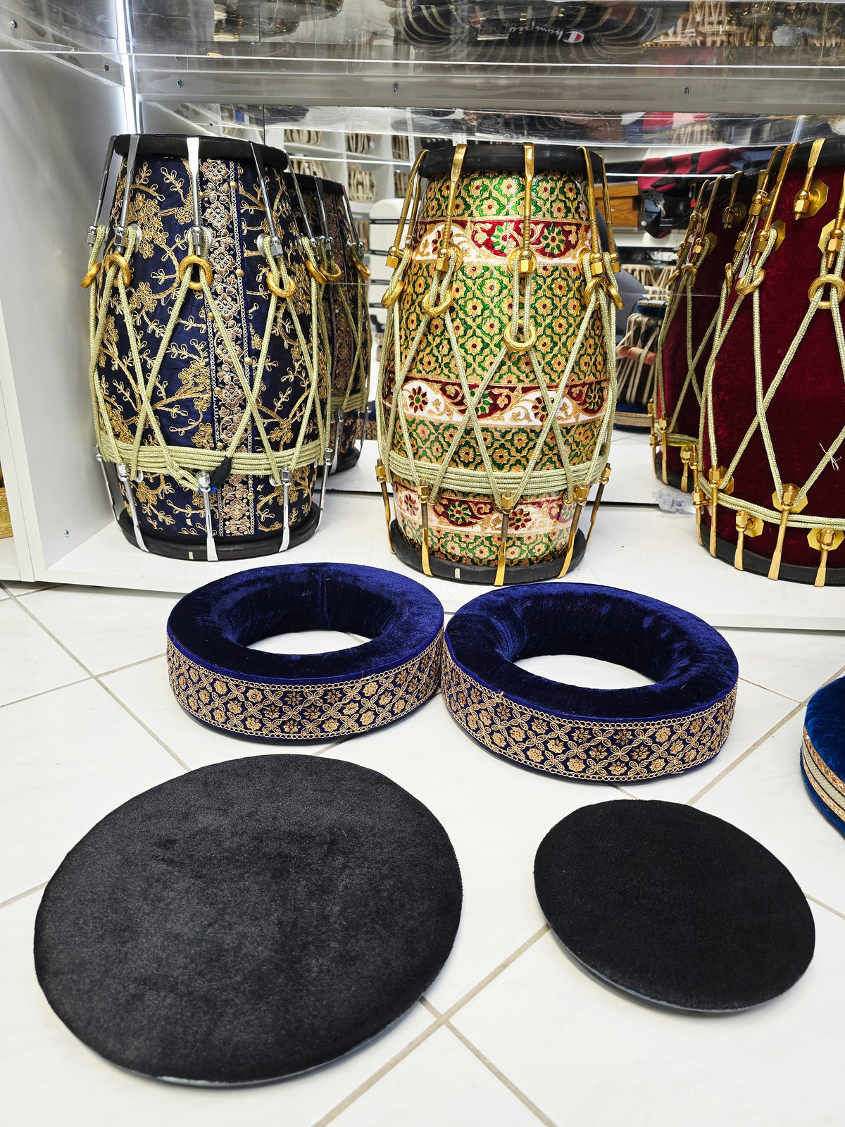 Royal Velvet Ensemble | Premium Tabla Ring Set
