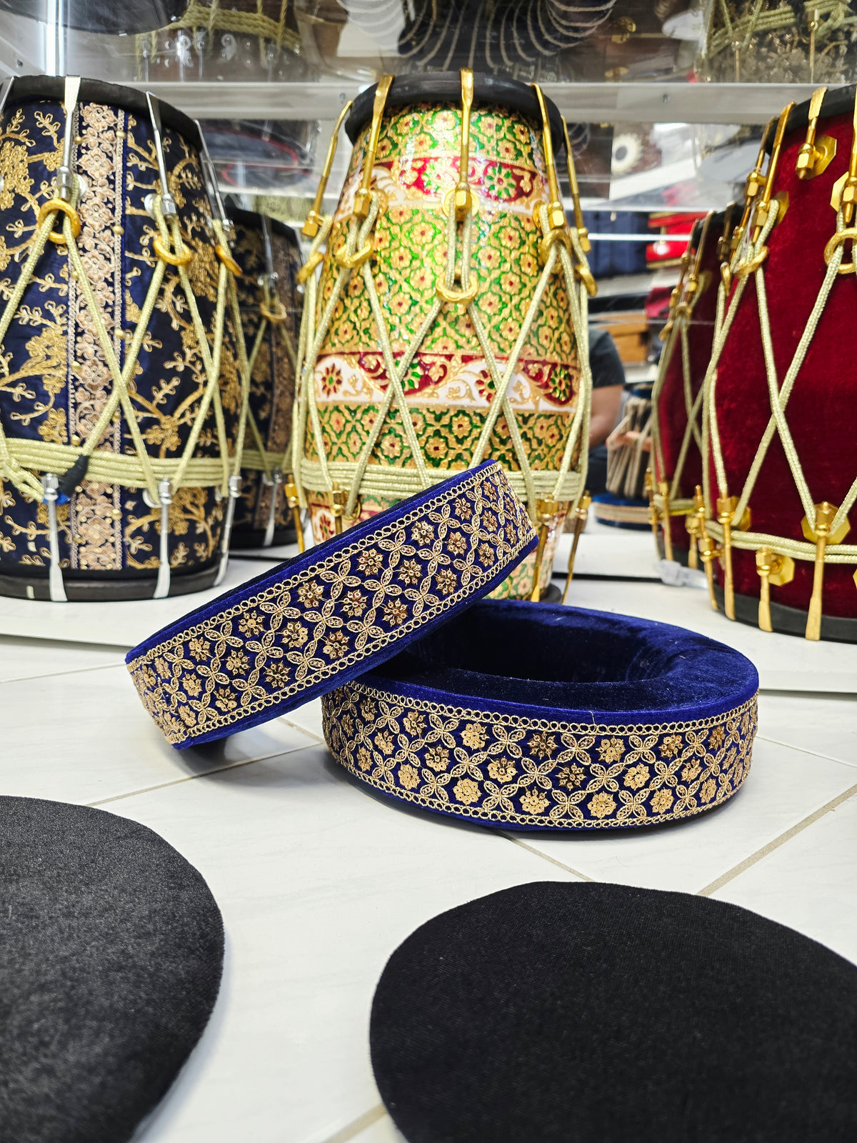 Royal Velvet Ensemble | Premium Tabla Ring Set