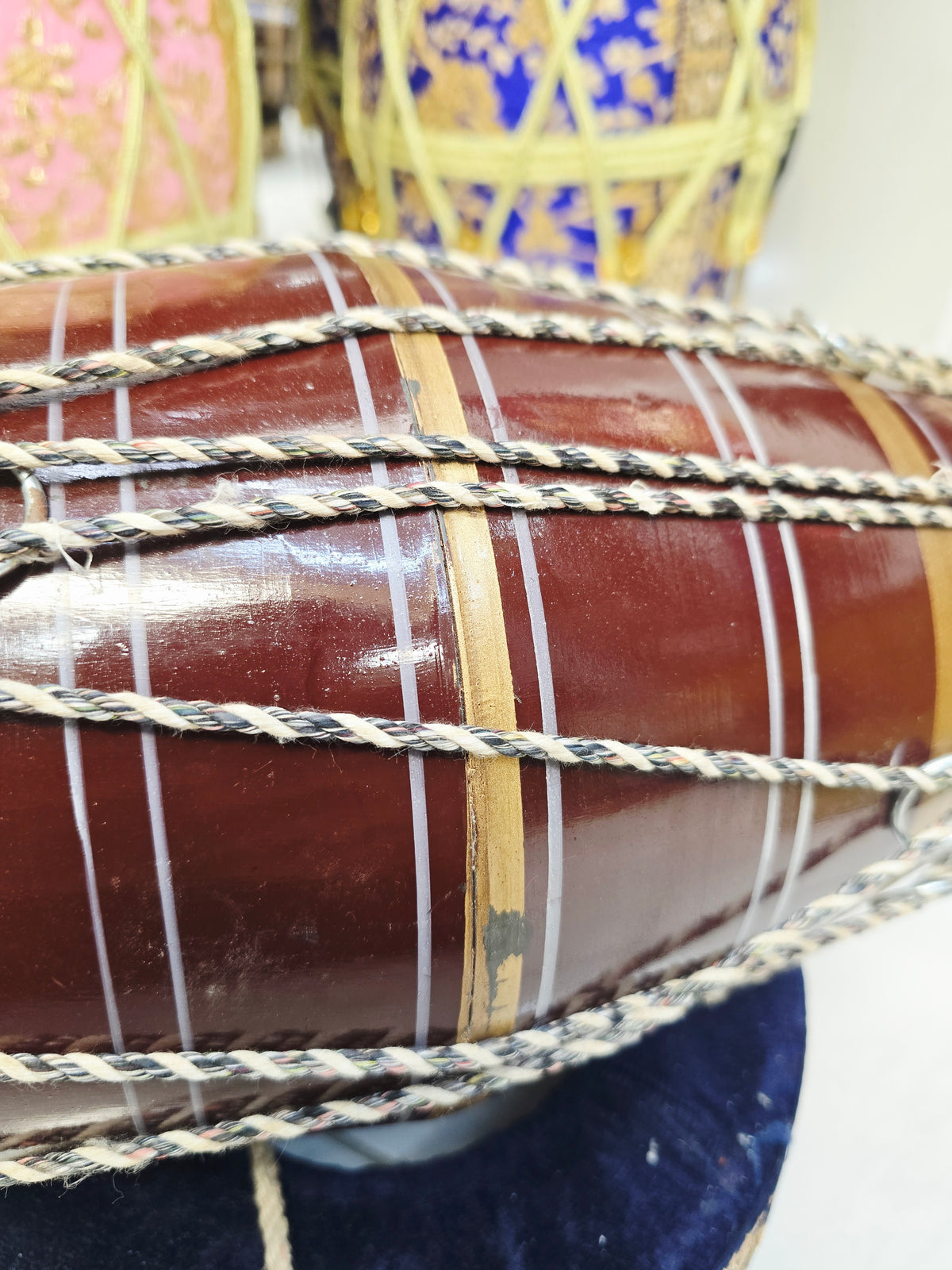 Brown Toddler Dholak (Ages 1-3) *Very Minor Skin Rip and Minor Cosmetic Defects