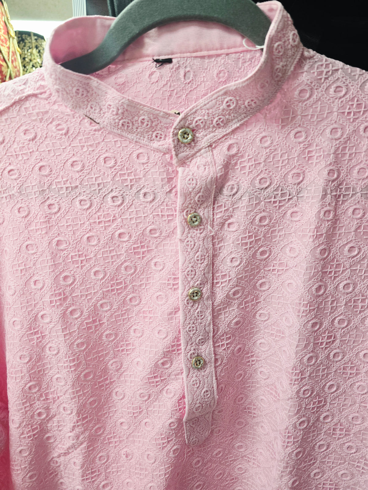 Pink Men's Kurta Top *Contact For Price*