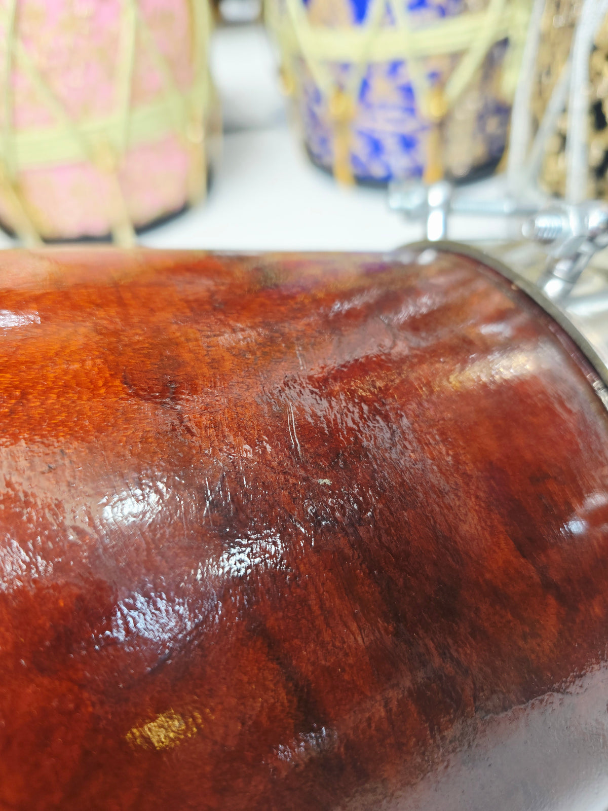 Rudra Vaani | 20.75" Red Sheesham Naal Exceptional Tone *Very Minor Cosmetic Blemishes