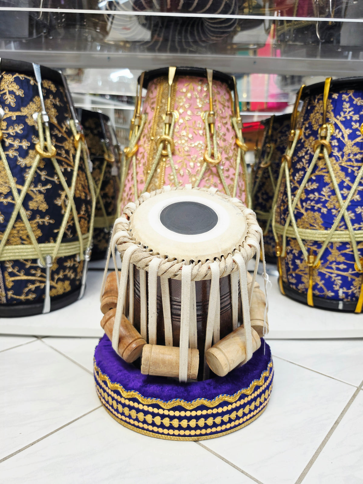 Naadvara Precision | 5.25" E Iqbal Pro Red Sheesham Tabla Dayan *Very Minor Cosmetic Defects + Slight Buzzing