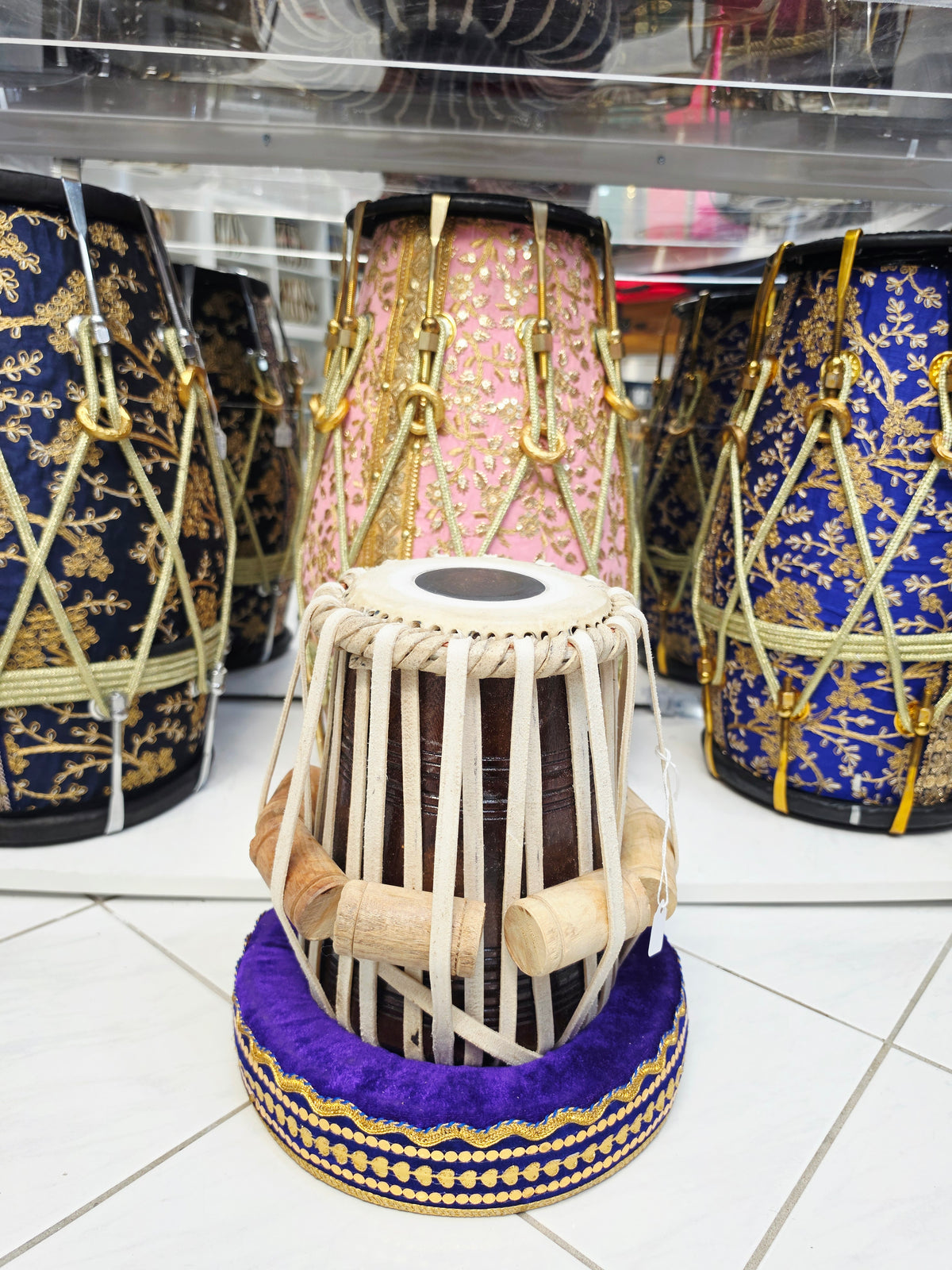 Naadvara Precision | 5.25" E Iqbal Pro Red Sheesham Tabla Dayan *Very Minor Cosmetic Defects + Slight Buzzing