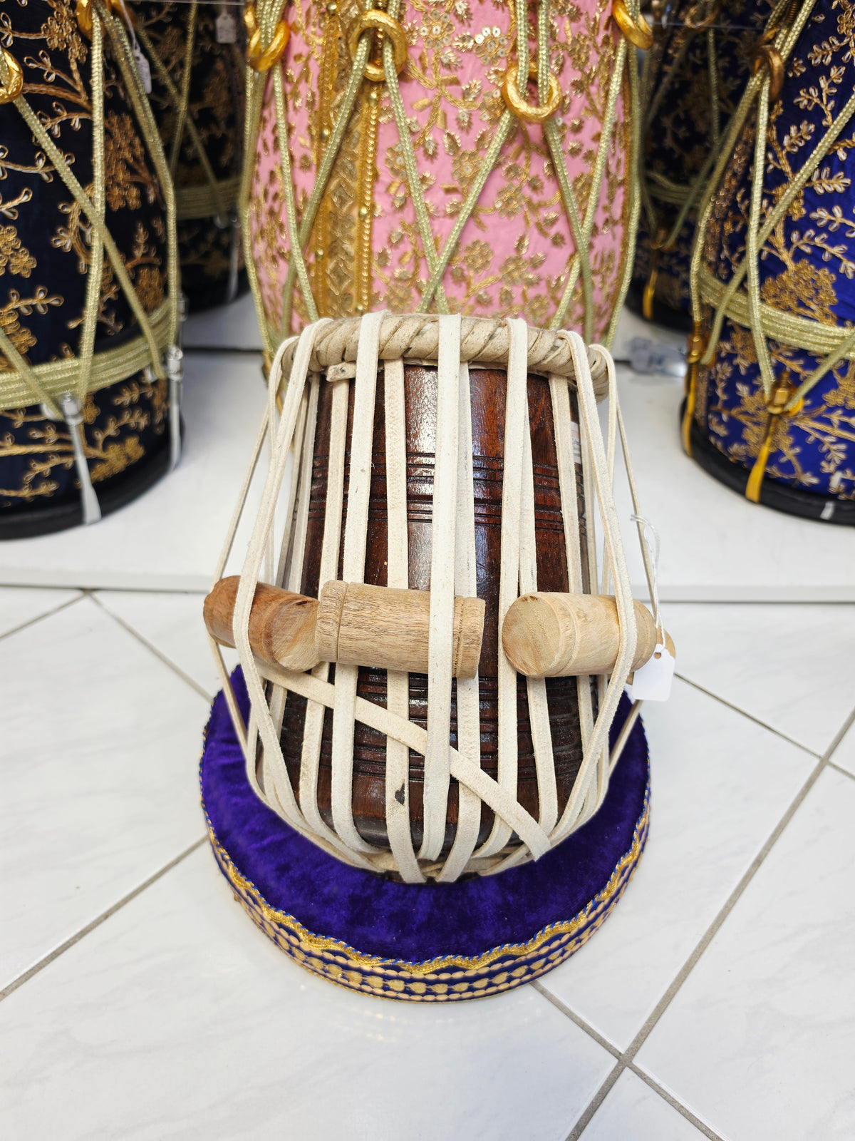 Naadvara Precision | 5.25" E Iqbal Pro Red Sheesham Tabla Dayan *Very Minor Cosmetic Defects + Slight Buzzing