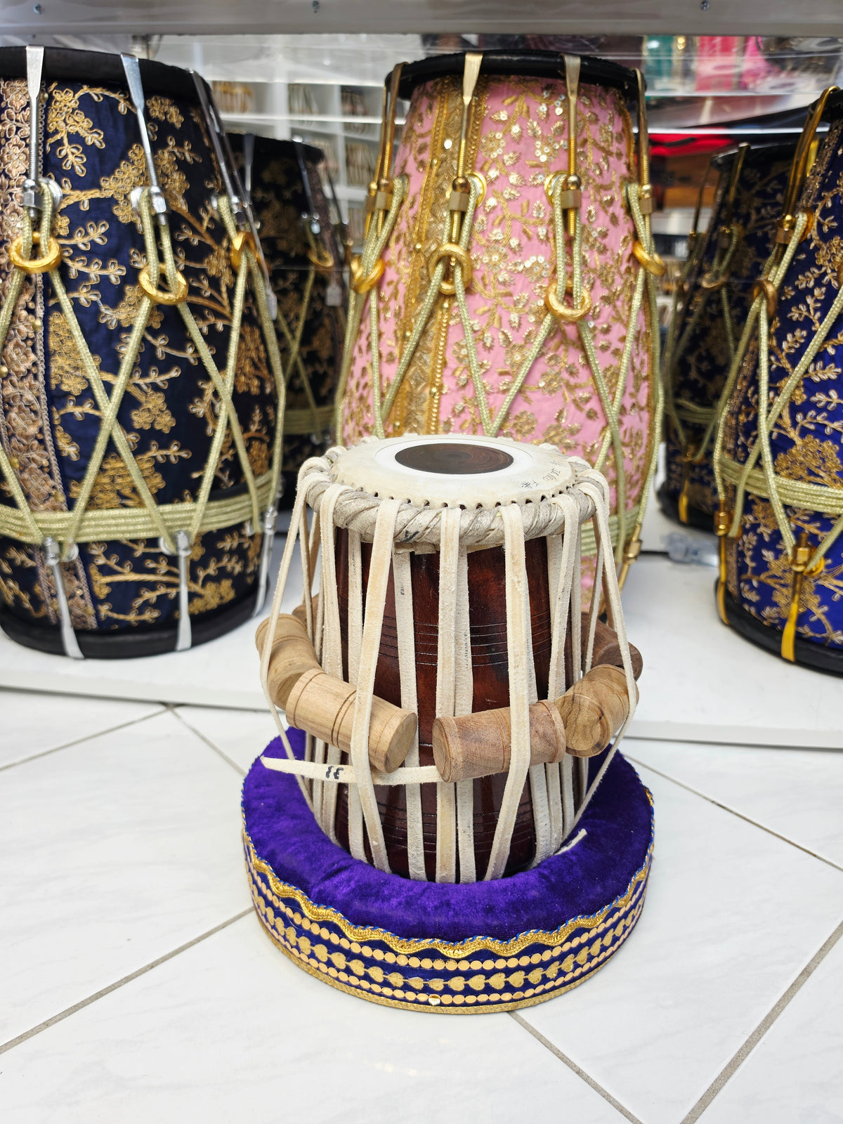 SvaraKriti Elite | 5⅛" F# Iqbal Pro Red Sheesham Tabla Dayan