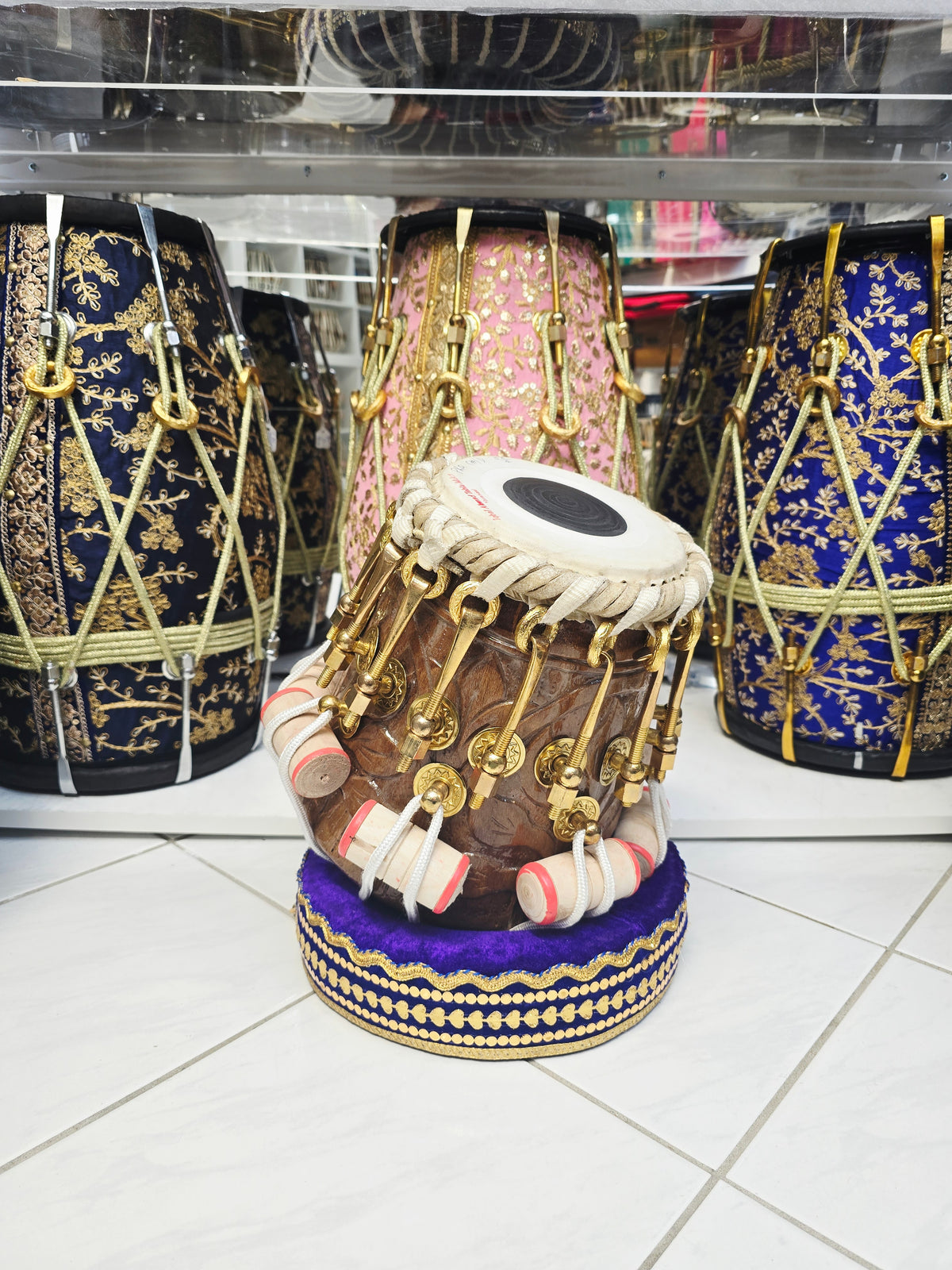 SvaraTitan Prestige | 5.75" C#/D Iqbal Pro Red Sheesham Bolted Tabla Dayan *Slight Vibration Sound