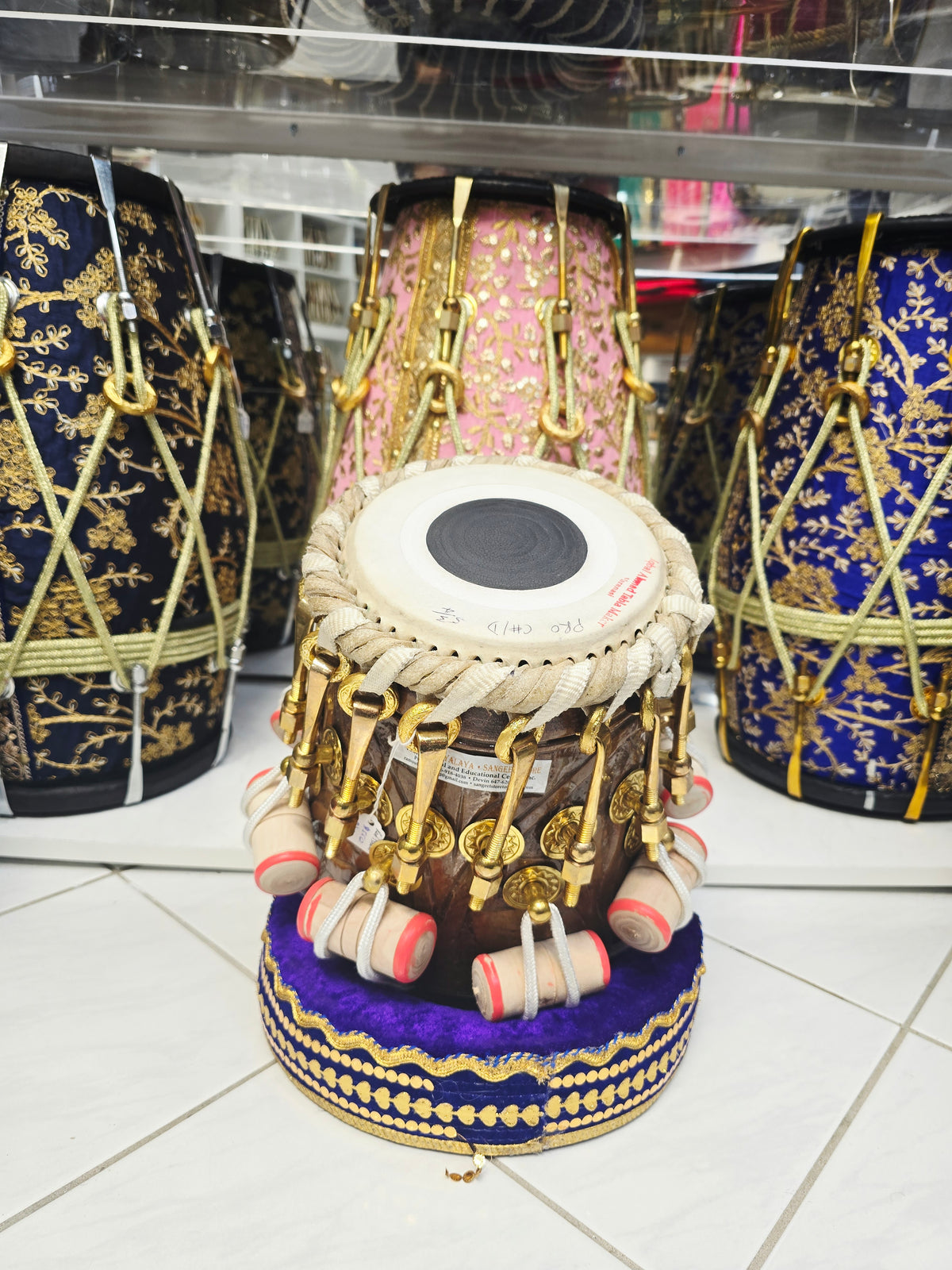 SvaraTitan Prestige | 5.75" C#/D Iqbal Pro Red Sheesham Bolted Tabla Dayan *Slight Vibration Sound