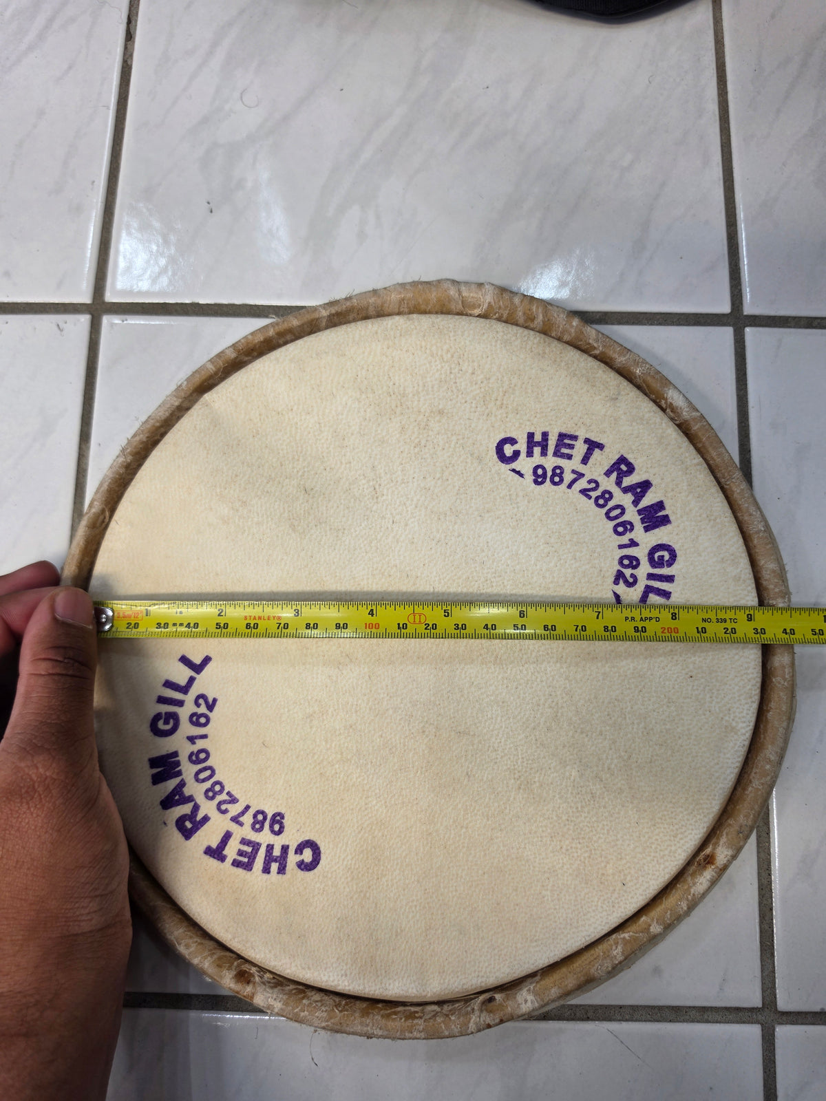 2 Concert Dholak Skins + Masala for Vickash