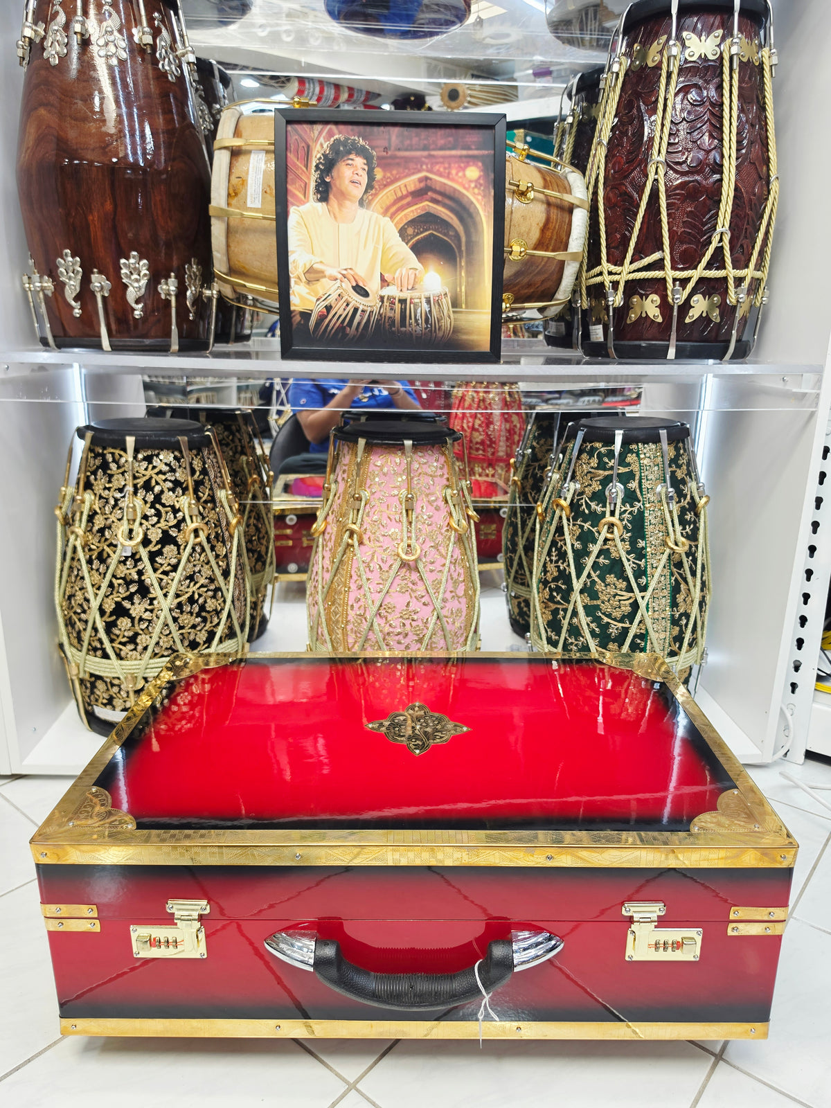 Crimson Darbar | Premium 3 Reed BMF 9 Scale Changer Harmonium *Minor Cosmetic Blemishes *Exceptional Tone