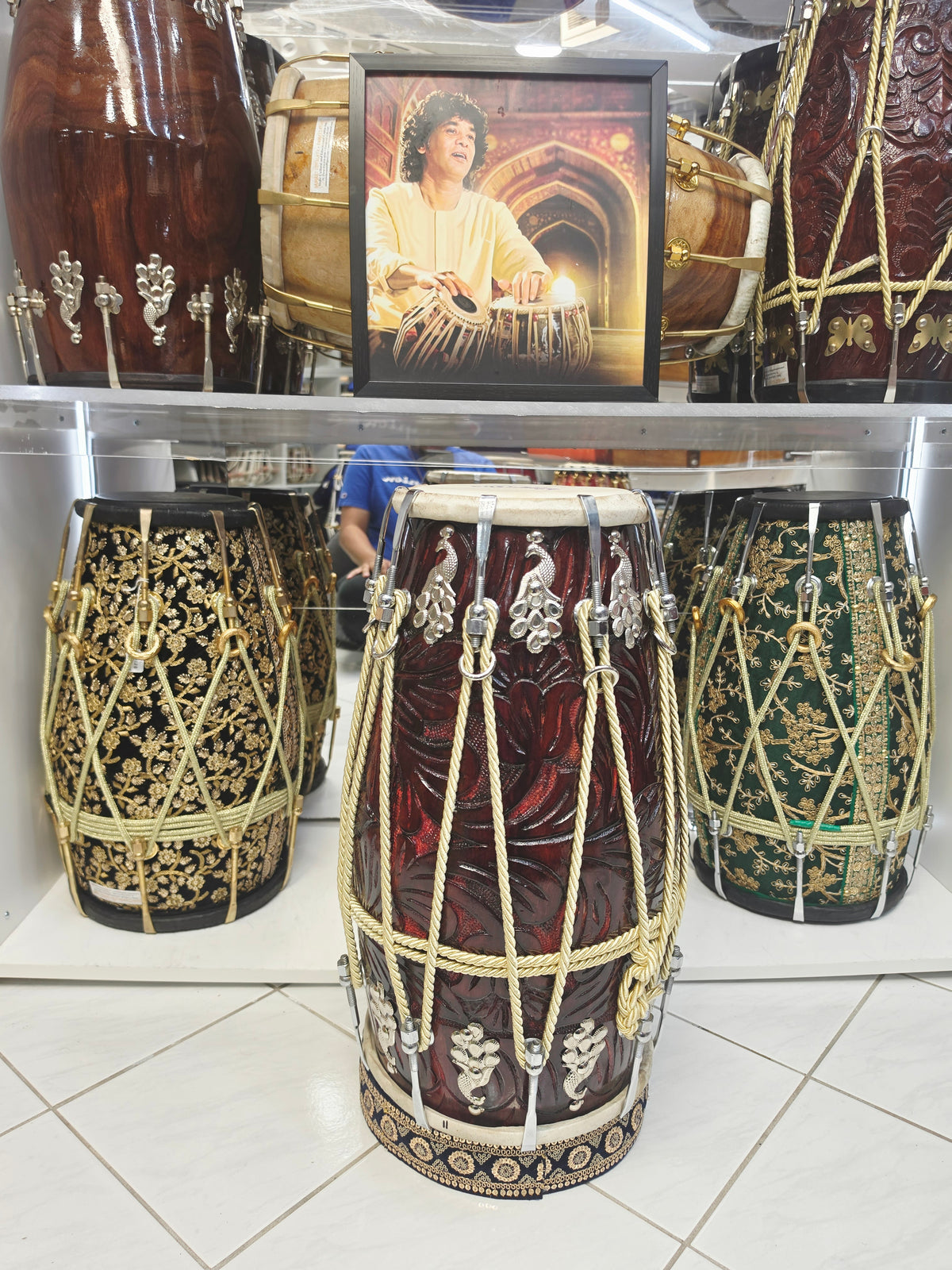 Vrukshakala | Premium Hand-Carved Chetram Dholak