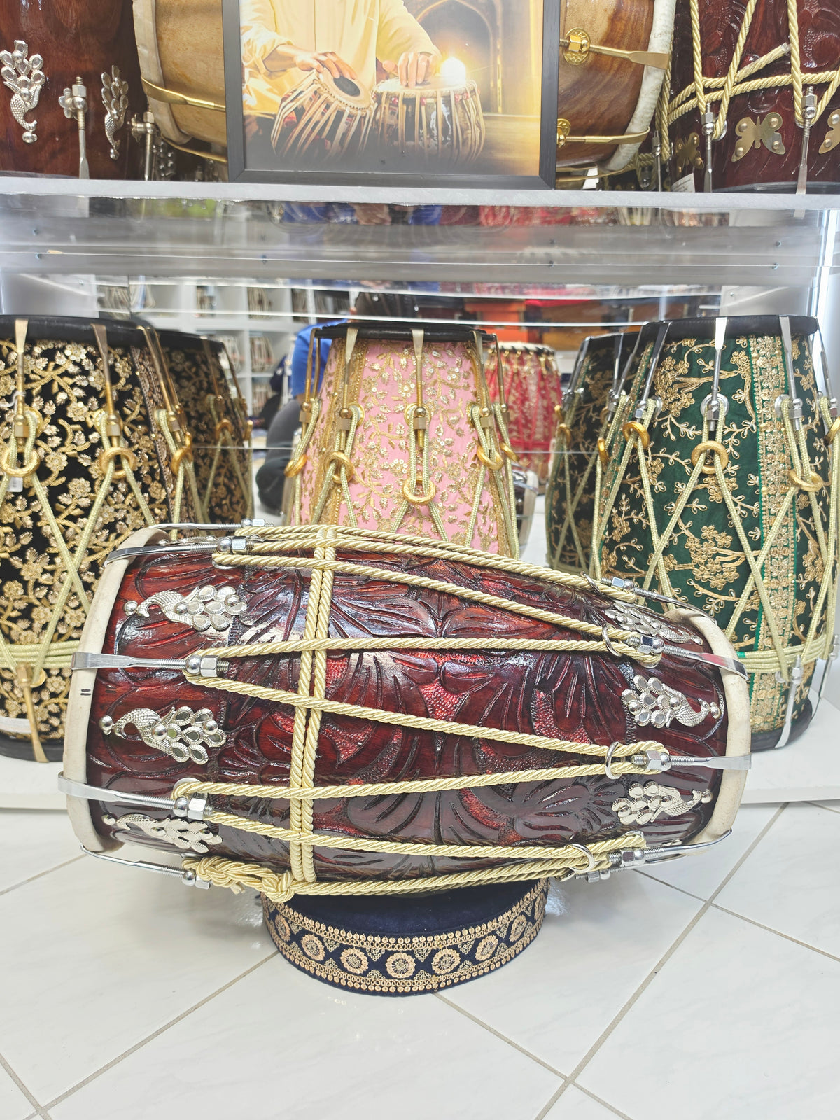 Vrukshakala | Premium Hand-Carved Chetram Dholak