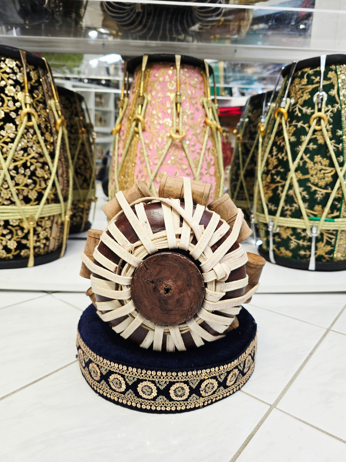 Vyomnaad | 5" F#/G Mohd. Sharif Skin Red Sheesham Dayan *Very Minor Cosmetic Blemishes *Mediocre Sound