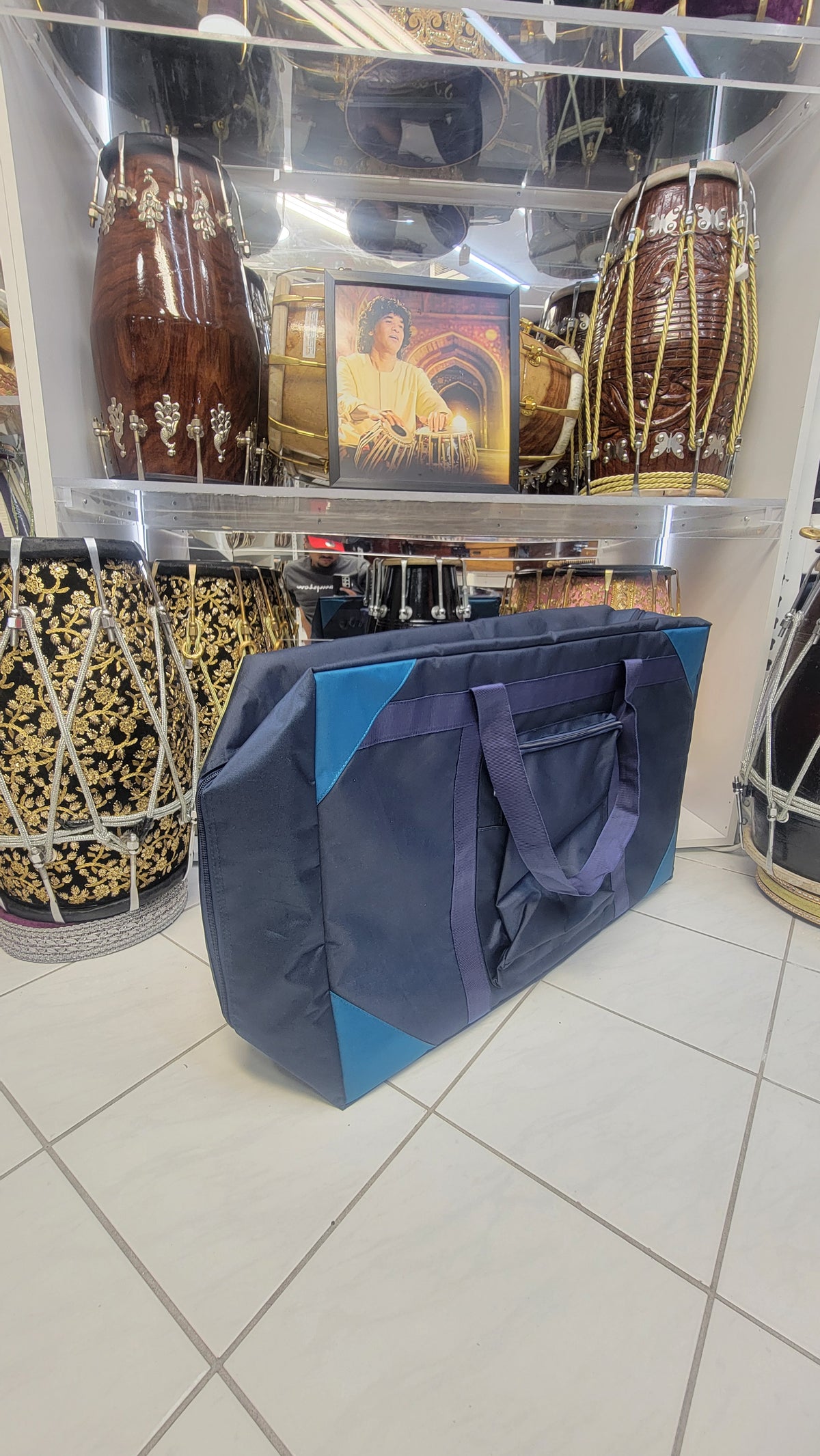 Blue Scale Changer Harmonium Bag (27 X 17½ X 8)