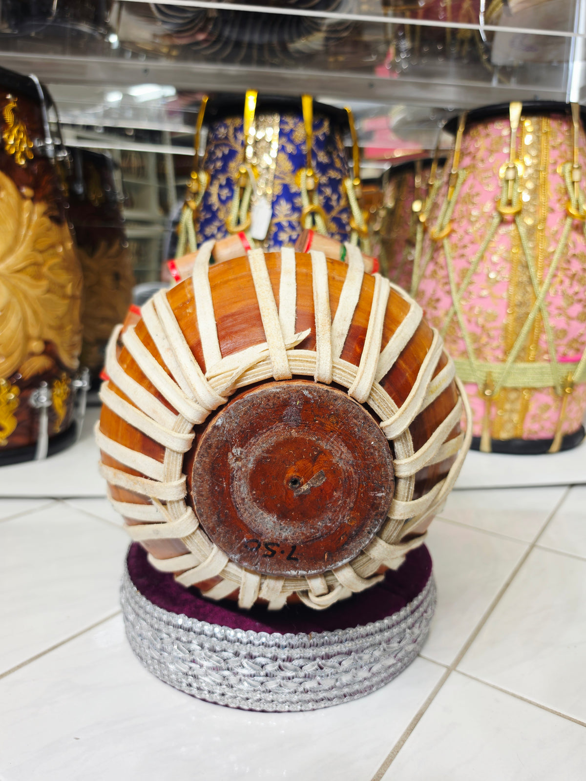 Deep Ember – Hand-Engraved Mango Wood Jori Dayan (7.5" Low C#) *Minor Cosmetic Crack