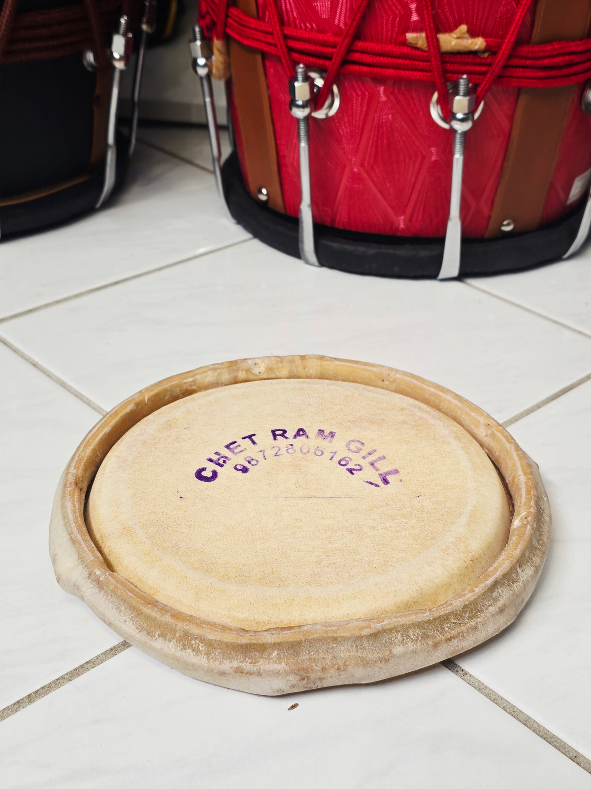Chetram Gill Pro 6.5" Dholak Treble Skin