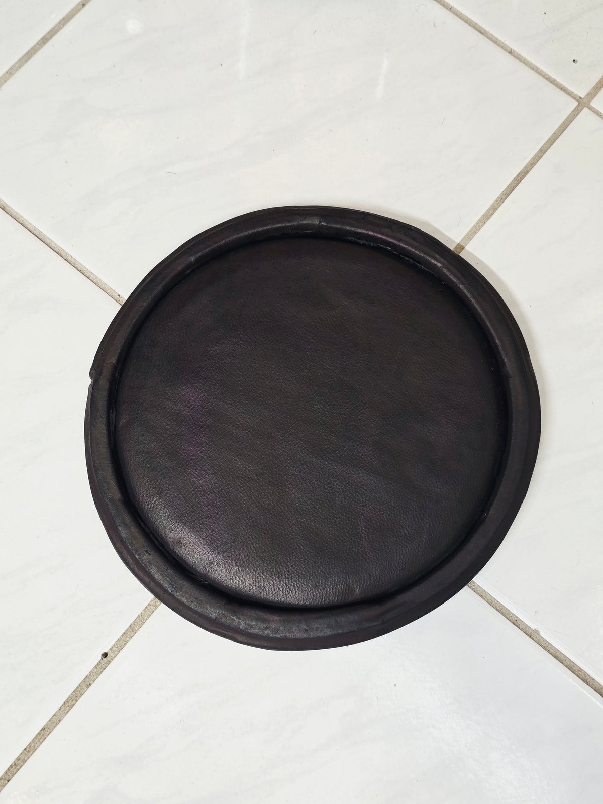 7.25" Concert Quality Black Dholak Treble Skin