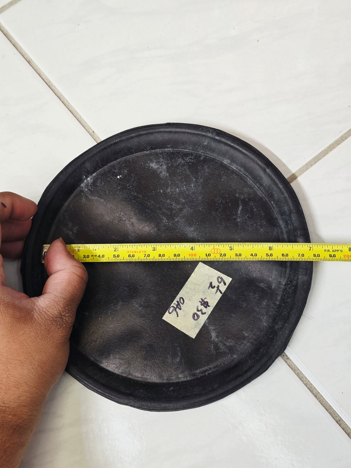 6⅜" Intermediate Quality Black Dholak Treble Skin