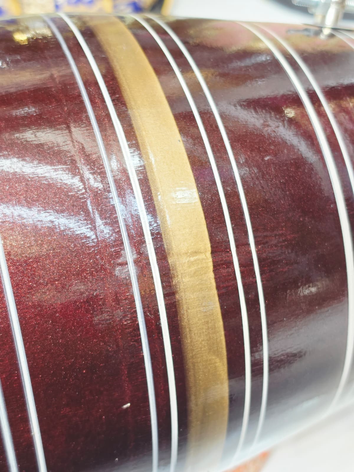 Mahogany Ember Student Dholak *Very Minor Cosmetic Blemishes