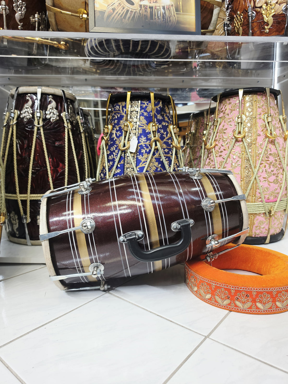 Mahogany Ember Student Dholak *Very Minor Cosmetic Blemishes