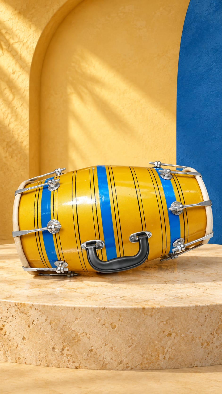 Golden Monsoon Student Dholak – Very Minor Cosmetic Blemishes