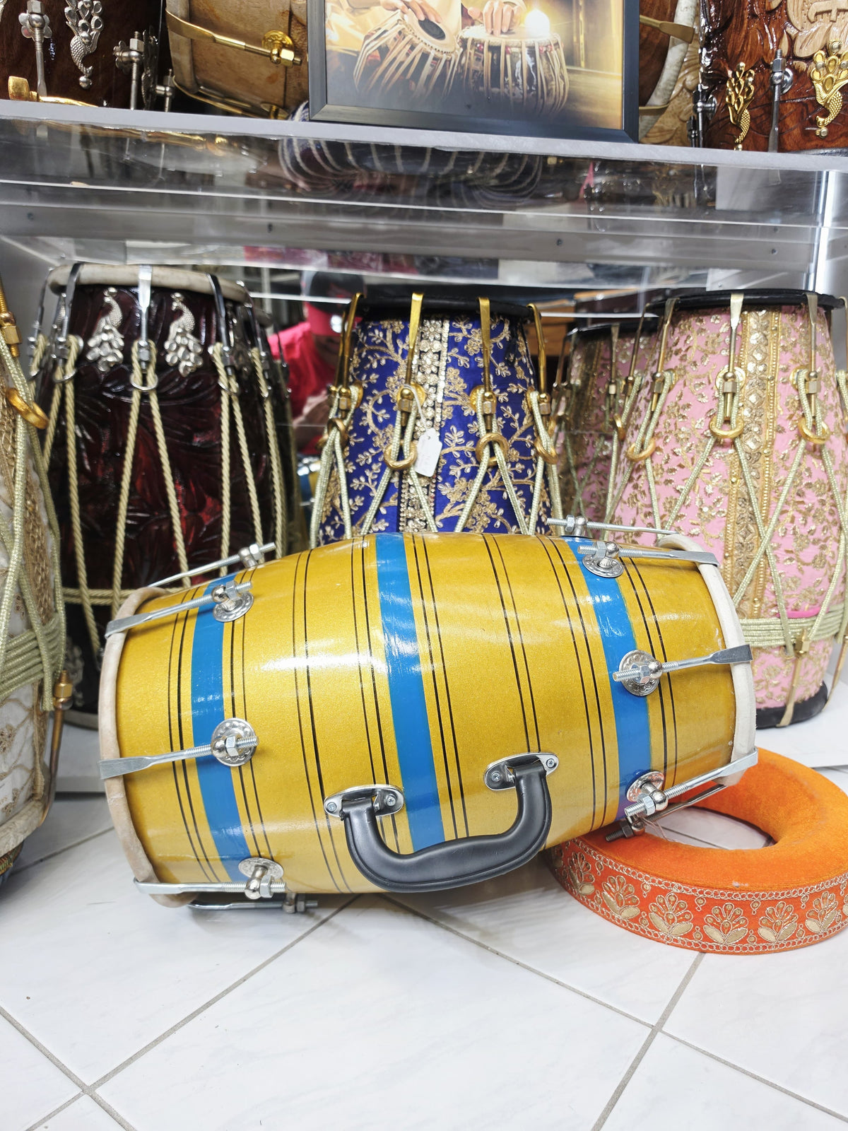 Golden Monsoon Student Dholak – Very Minor Cosmetic Blemishes