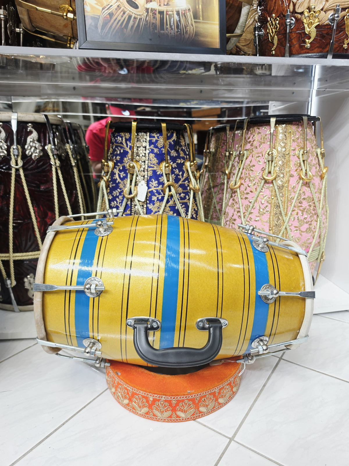 Golden Monsoon Student Dholak – Very Minor Cosmetic Blemishes
