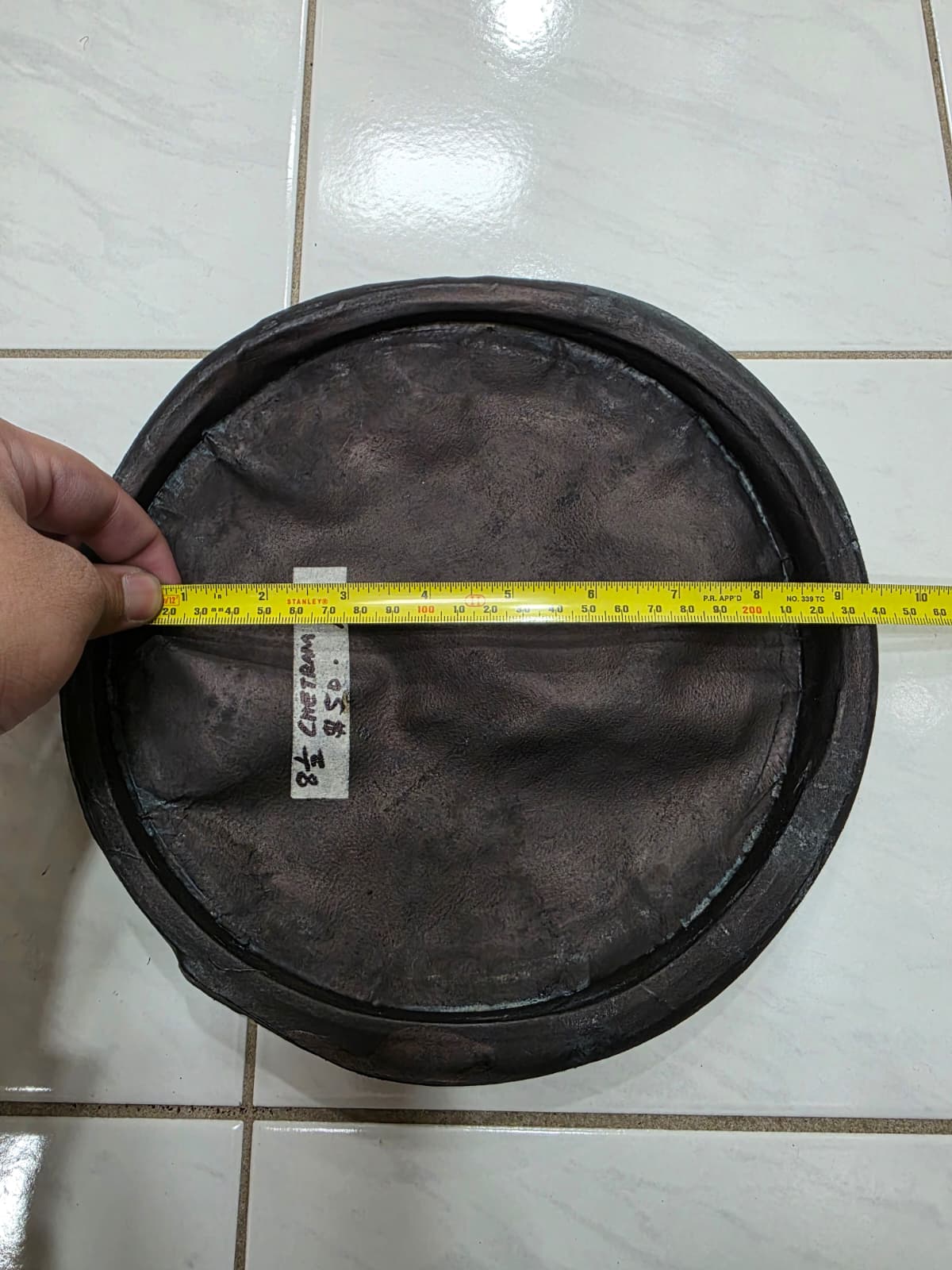 Black Chetram Concert Quality 8.5" Dholak Bass Skin + Black Chetram Concert Quality 6.5" Dholak Treble Skin Custom Package For Avi