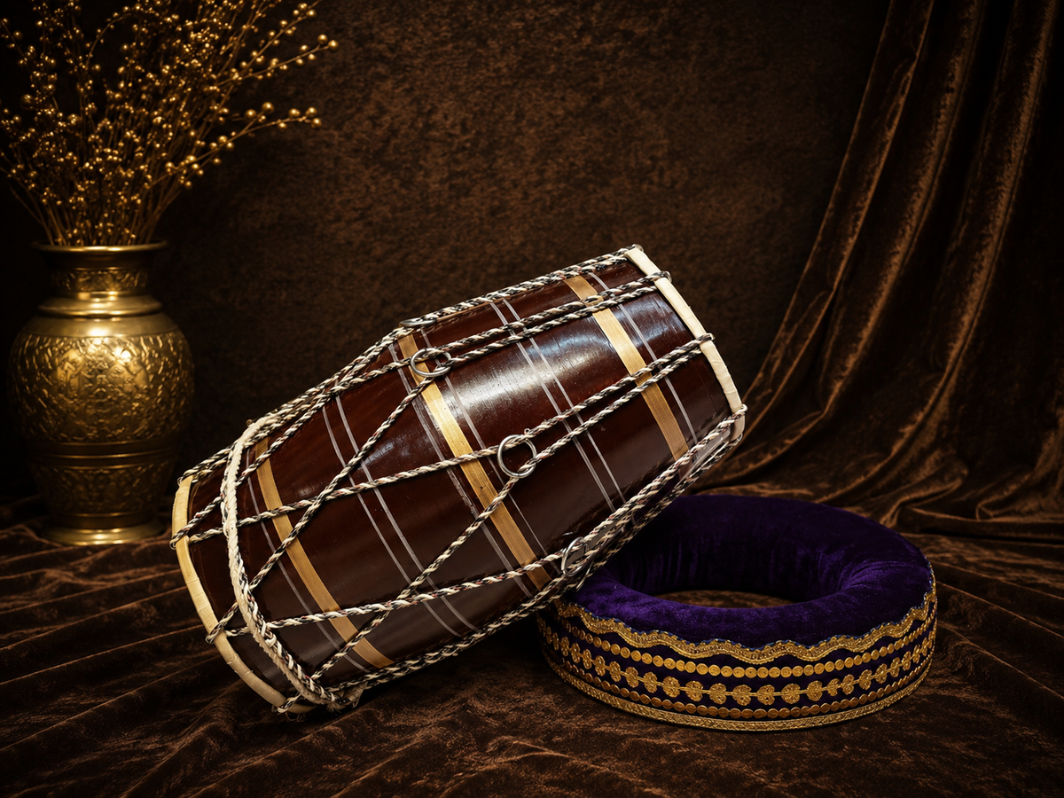 Brown Toddler Dholak (Ages 1-3) *Cosmetic Defects