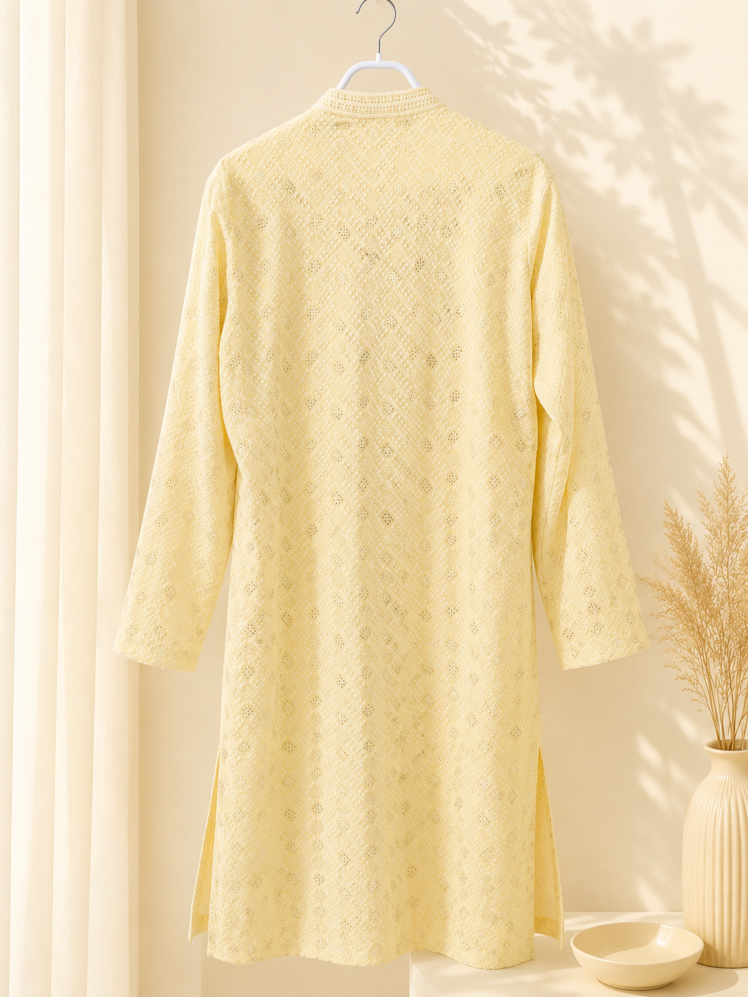 Light Yellow Men's Kurta Top *Contact For Price*