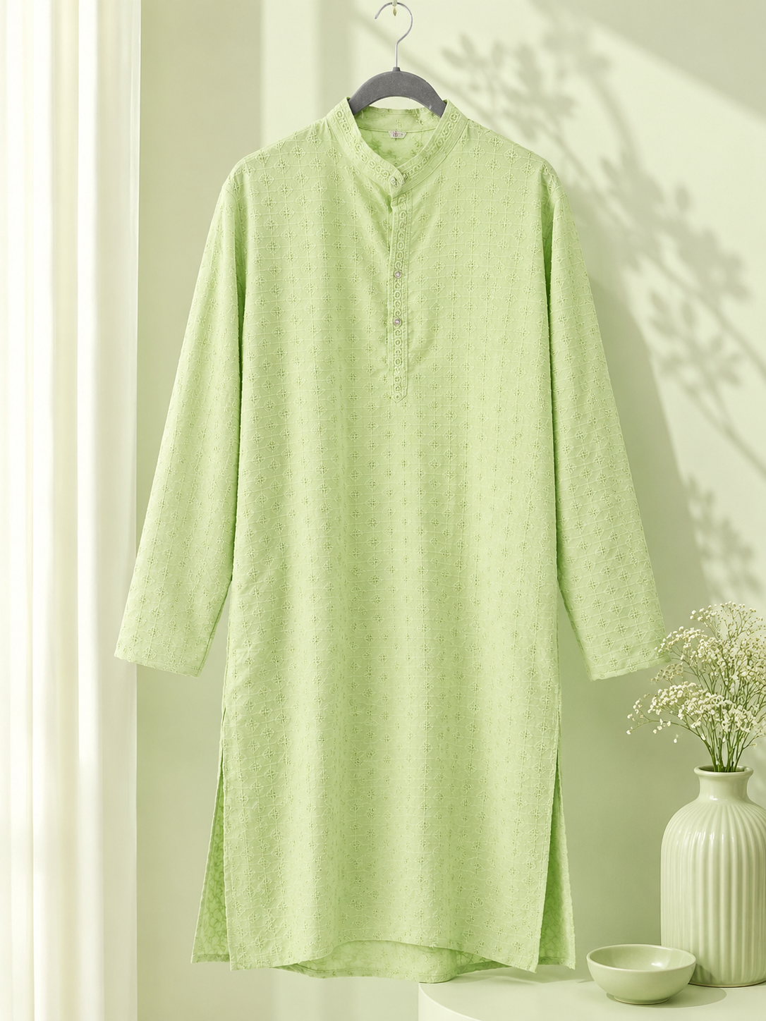 Light Green Men's Kurta Top *Contact For Price*