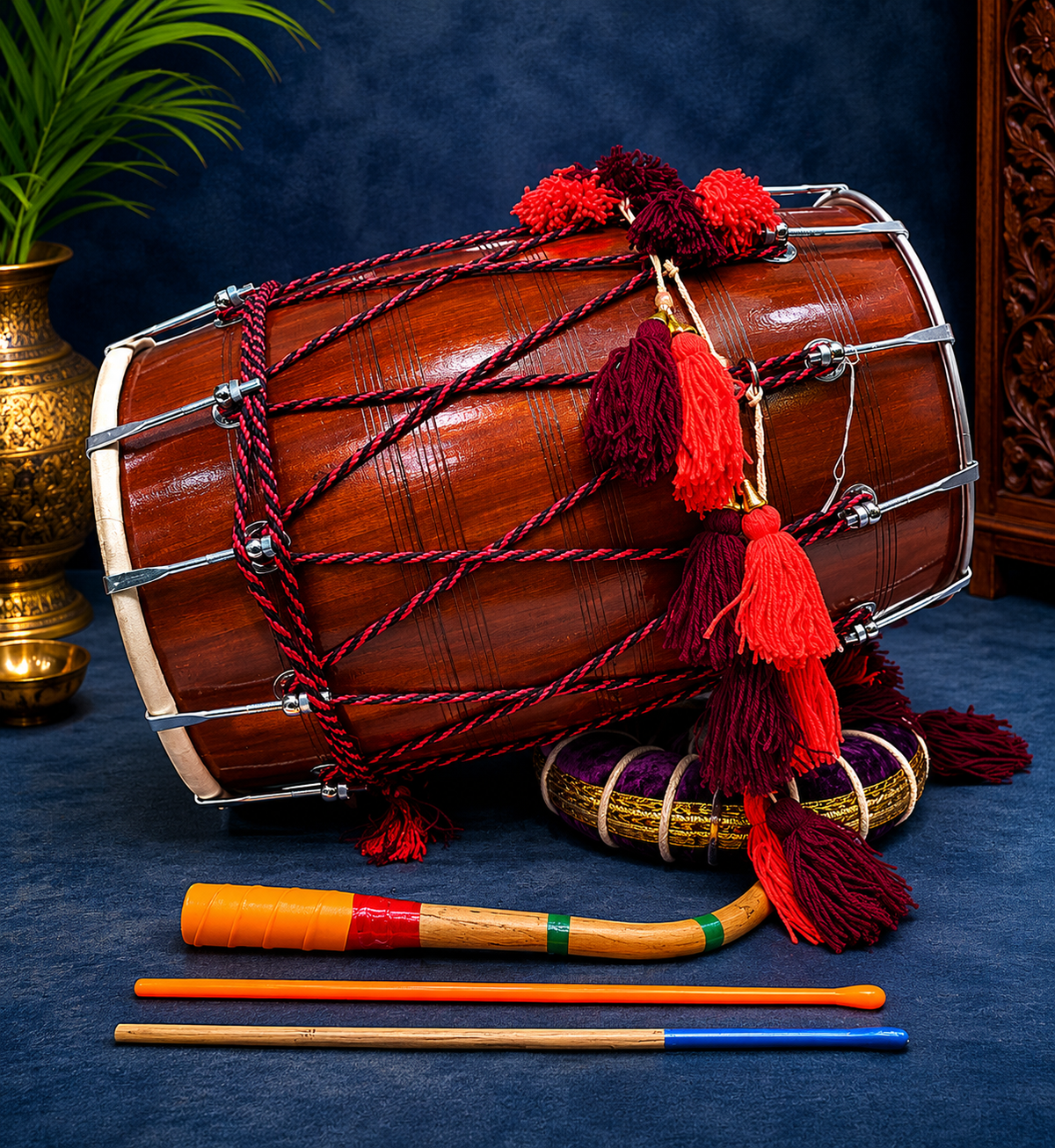 Rang Mahal 21.75" Mid-Sized Punjabi Dhol *Very Minor Cosmetic Blemishes