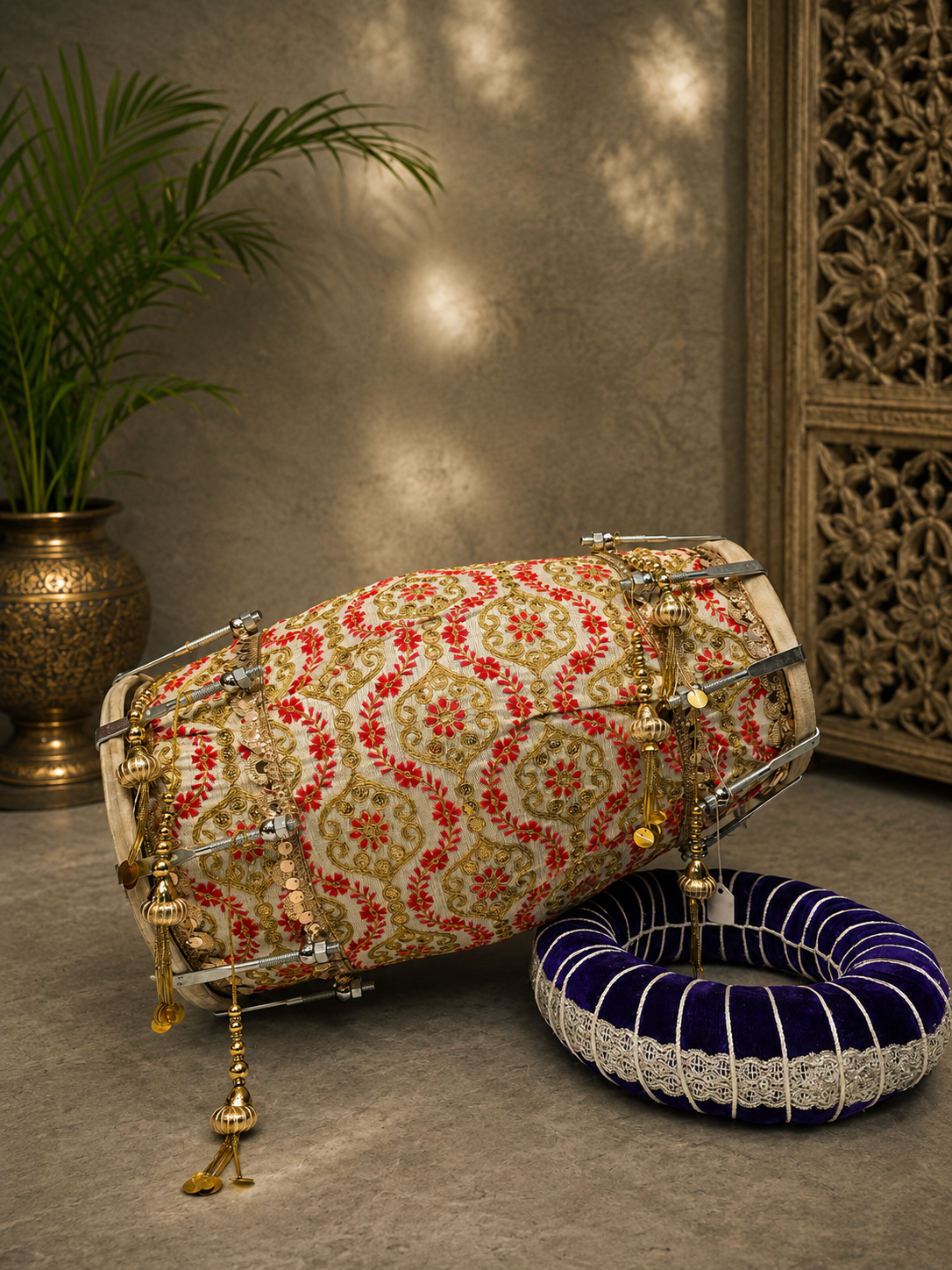 Mehfil-e-Mehendi Designed Dholak
