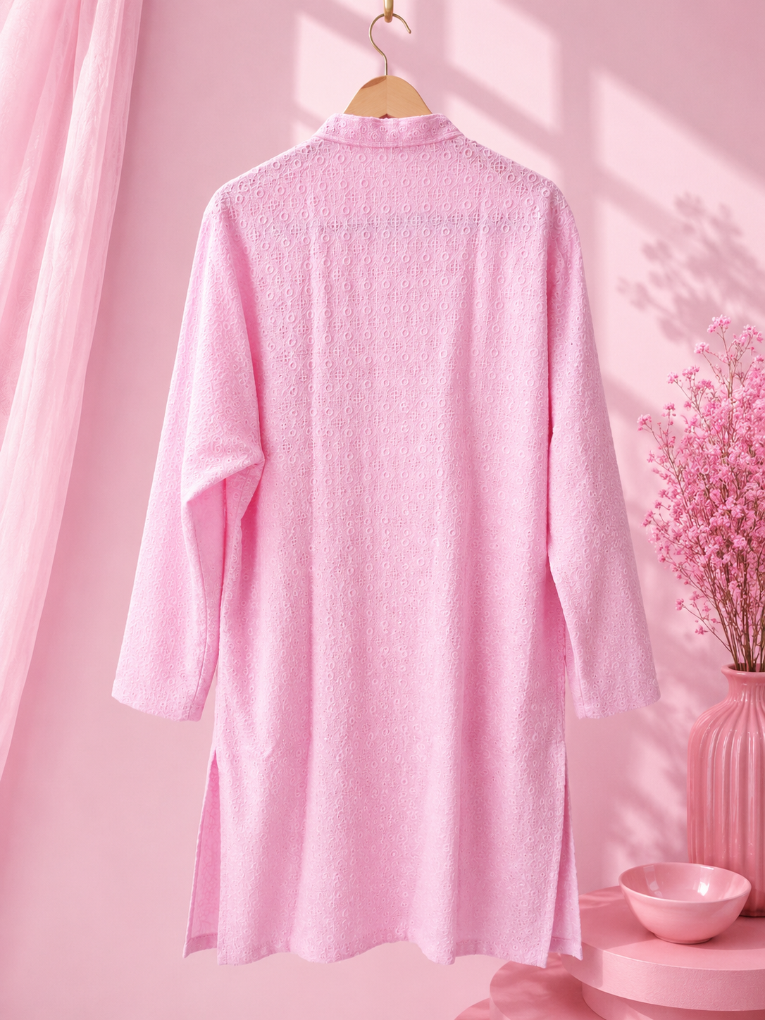Pink Men's Kurta Top *Contact For Price*