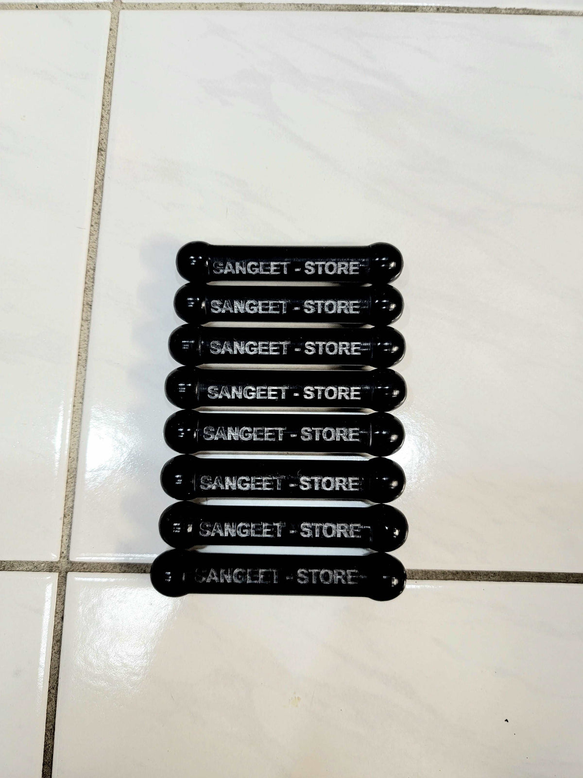 Black Polished (White Writing) Sangeet Store Bayan Ghattas - Sangeet Store