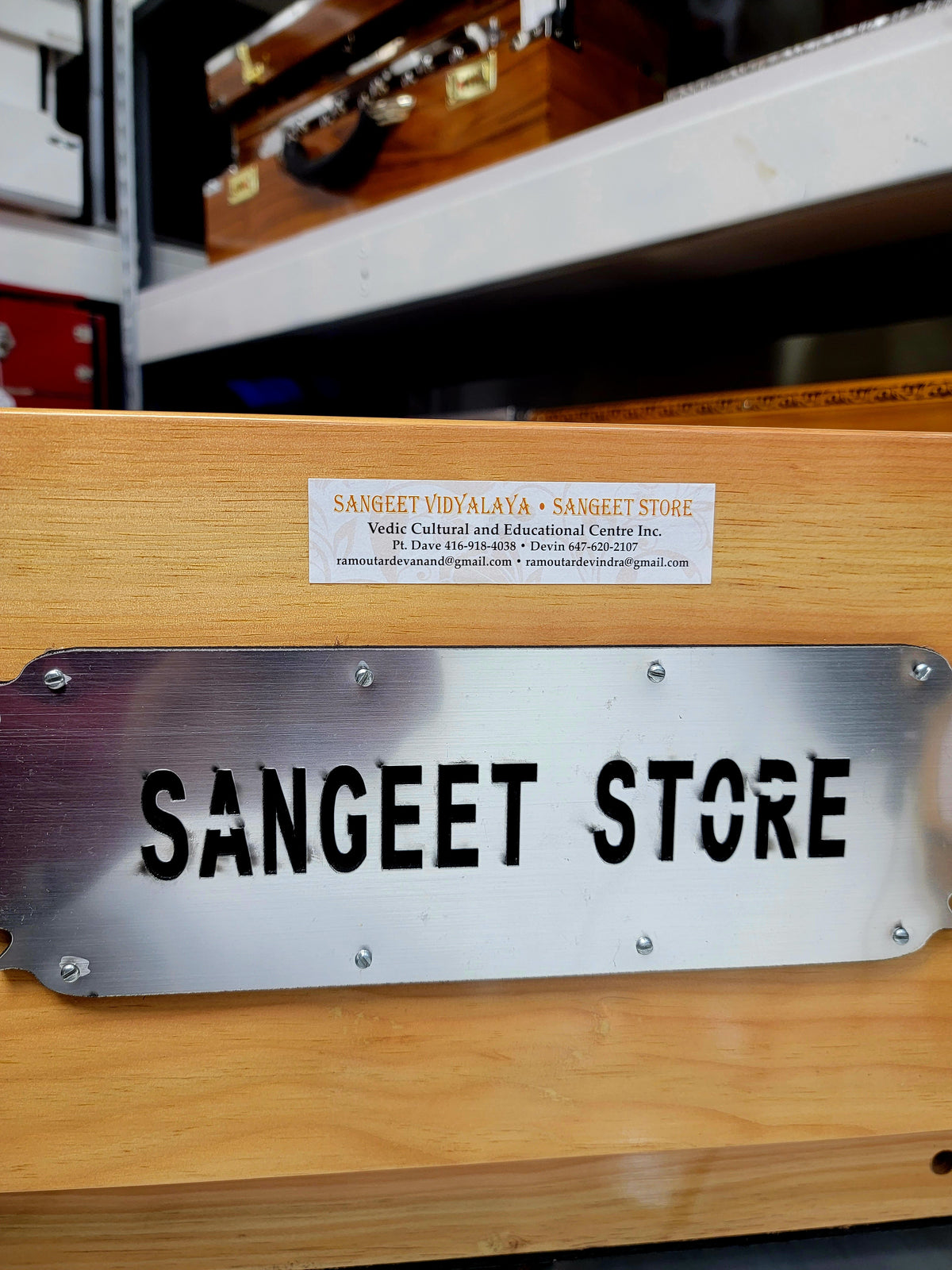 Harmonium + Majheera + Dholak + Dhandtaal (Custom Package for Tristan) - Sangeet Store