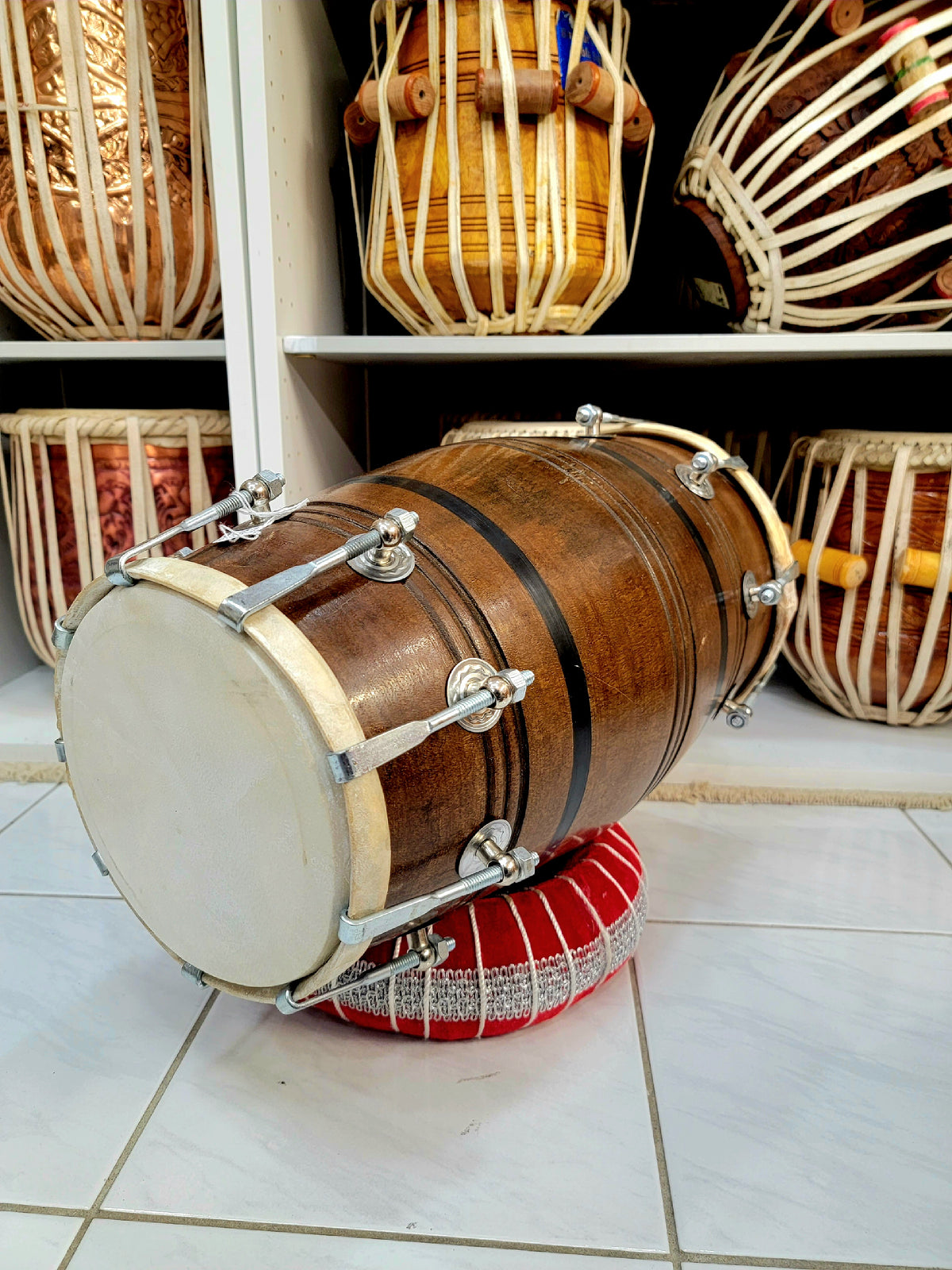 Harmonium + Majheera + Dholak + Dhandtaal (Custom Package for Tristan) - Sangeet Store