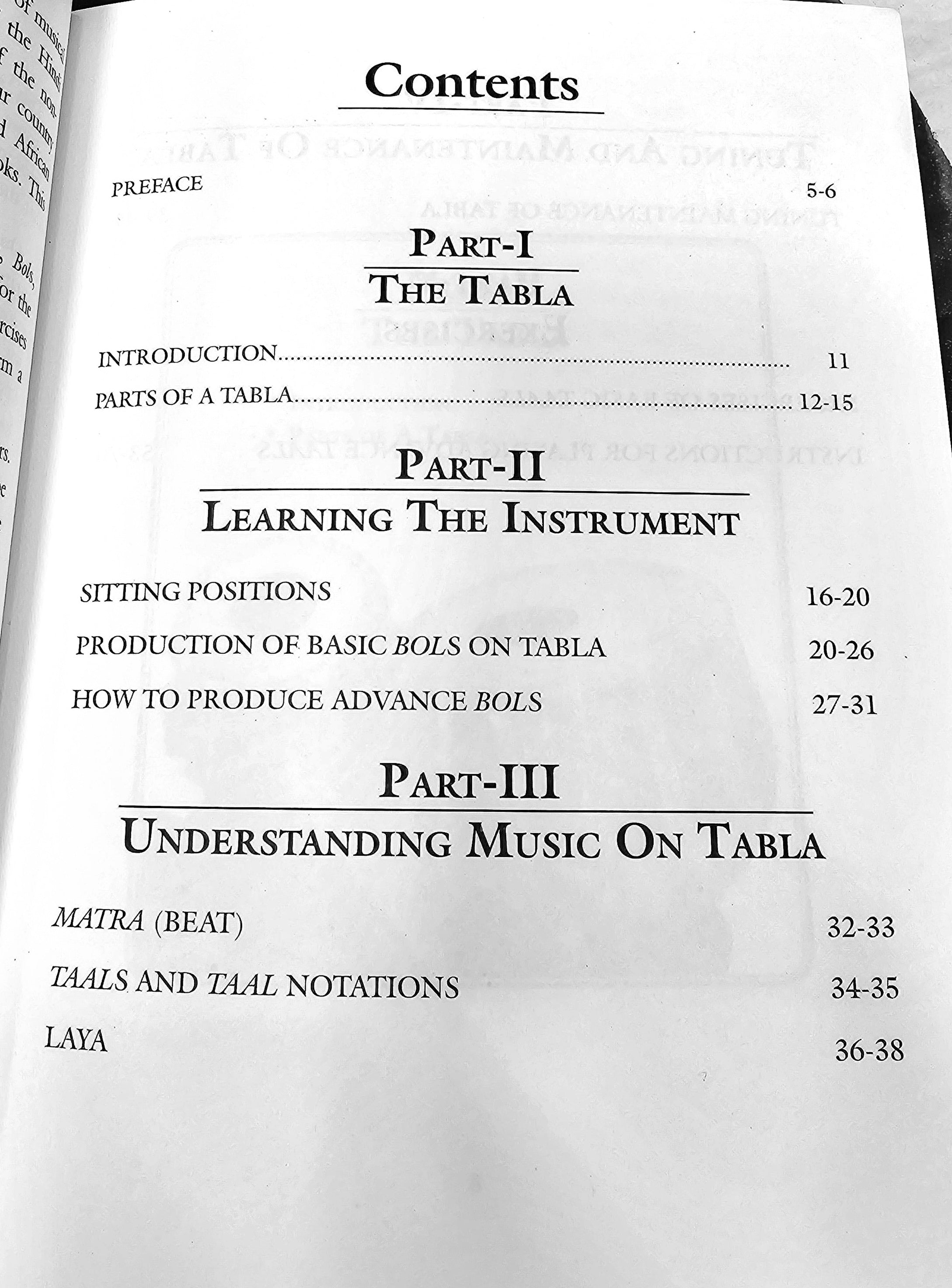 Tabla Book ("Learn to Play Tabla" By: Ram Avtar 'Vir')